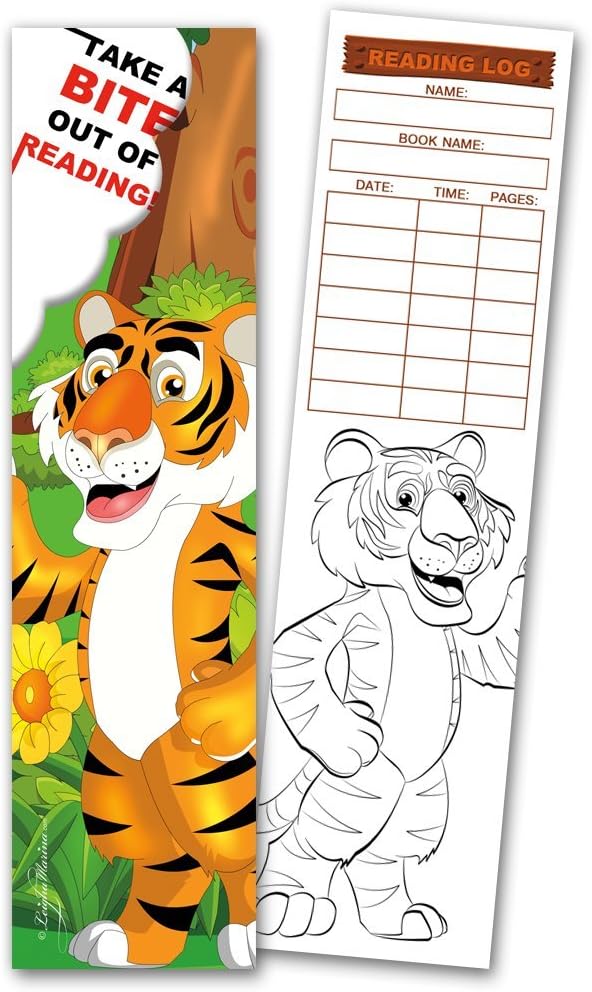 30 marcadores para colorear surtidos con registros de lectura (10 diseños, 3 de cada uno)
