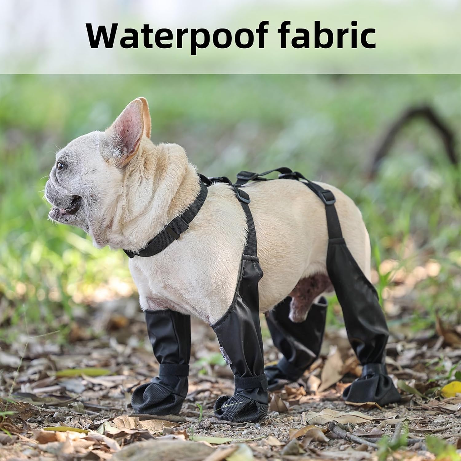 Botas impermeables antideslizantes para perros con suela de goma resistente, protector de patas de mascotas para perros pequeños y medianos, a