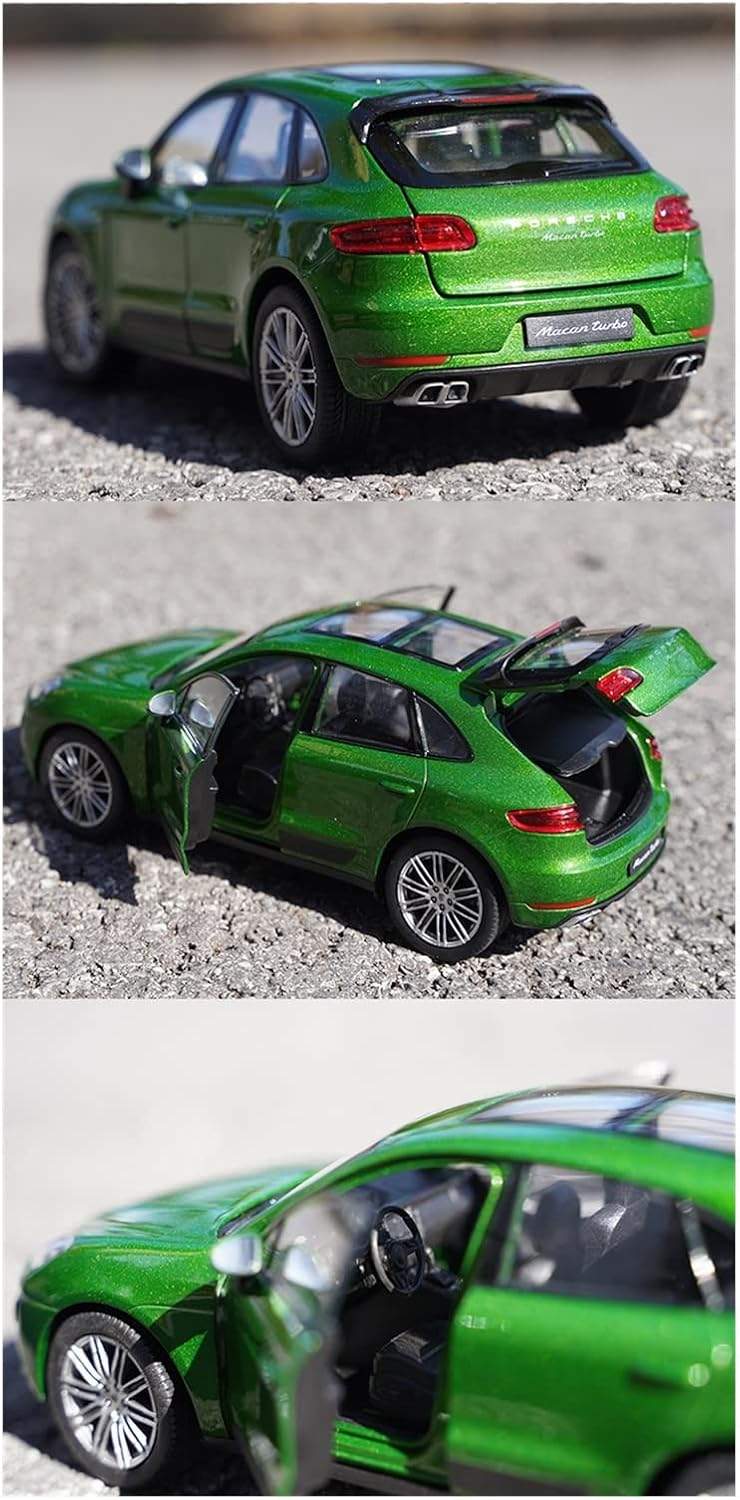 Vehículo de aleación preciable modelo 1 24 para Porsche Macan Turbo aleación modelo de coche fundido a presión juguete regalo de cumpleaños para