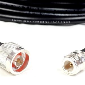 3 pies LMR-400 N macho a N hembra Tiempos de extensión Microondas LMR400 50 Ohm Cable de antena coaxial de baja pérdida para radioaficionado, WLAN, 3 pies LMR-400 N macho a N hembra Tiempos de extensión Microondas LMR400 50 Ohm Cable de antena coaxial de baja pérdida para radioaficionado, WLAN,