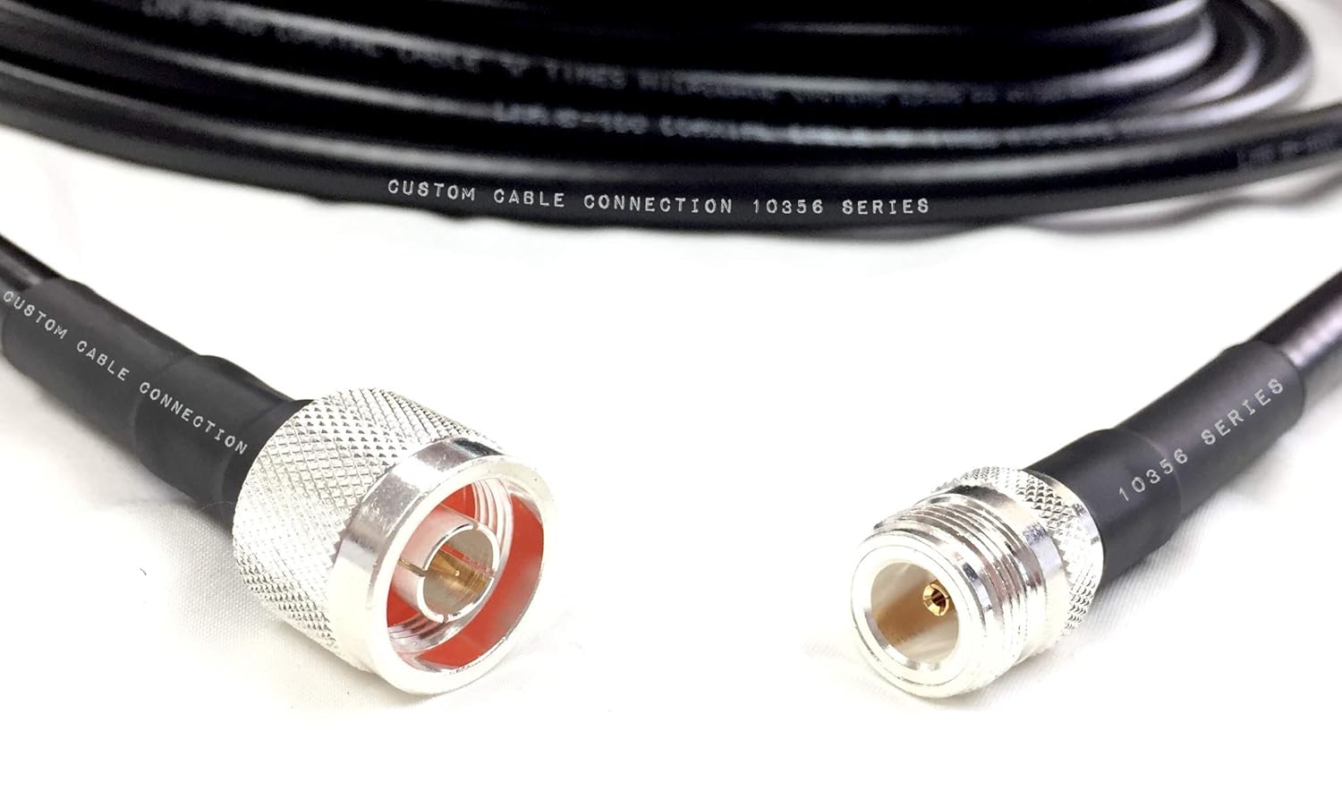 3 pies LMR-400 N macho a N hembra Tiempos de extensión Microondas LMR400 50 Ohm Cable de antena coaxial de baja pérdida para radioaficionado, WLAN,