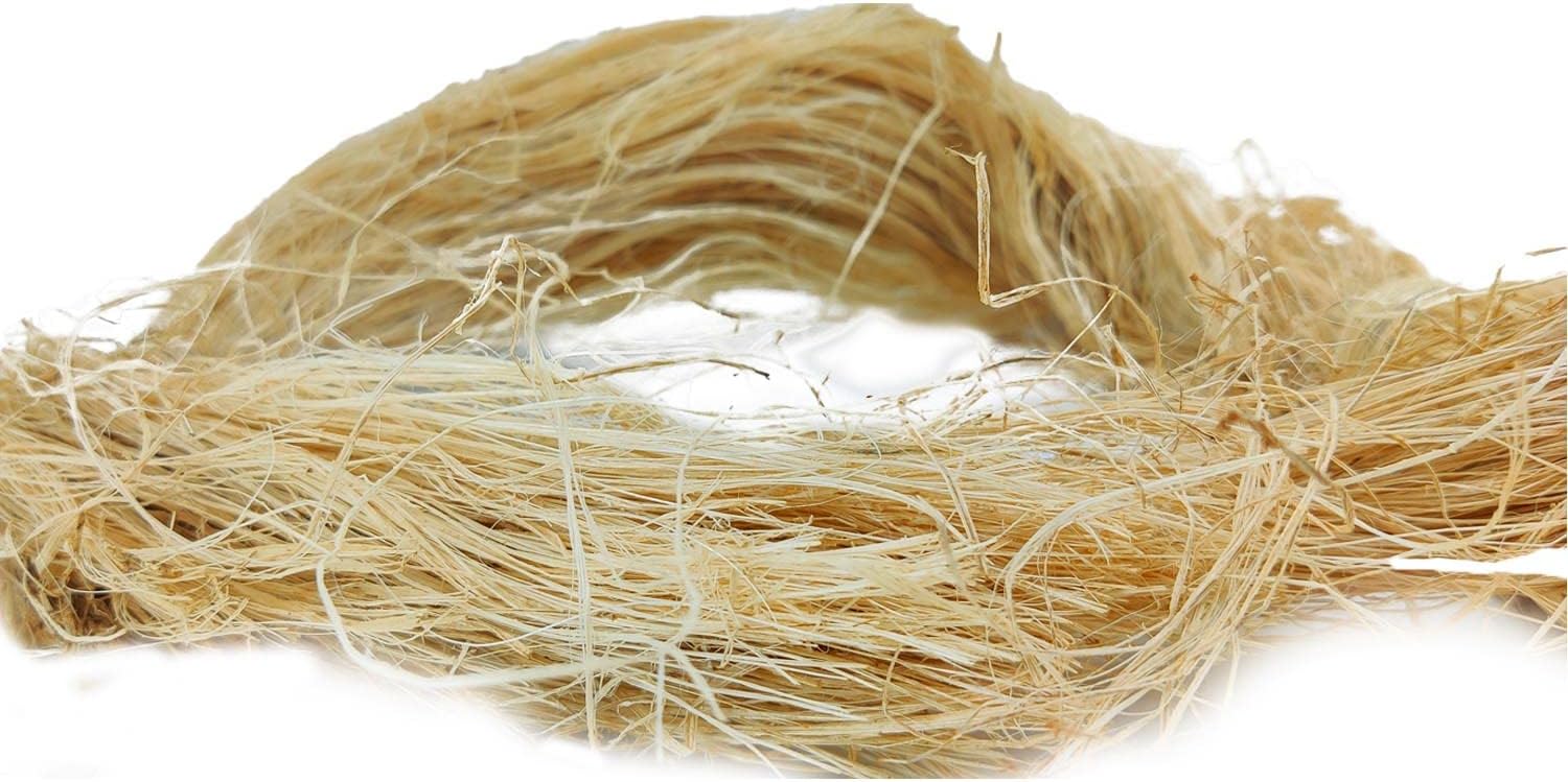 Aumni Crafts Materia prima de fibra de plátano natural (8.75 onzas8.82oz) para hacer telas artesanales, tapetes utilitarios, embalaje multiusos,