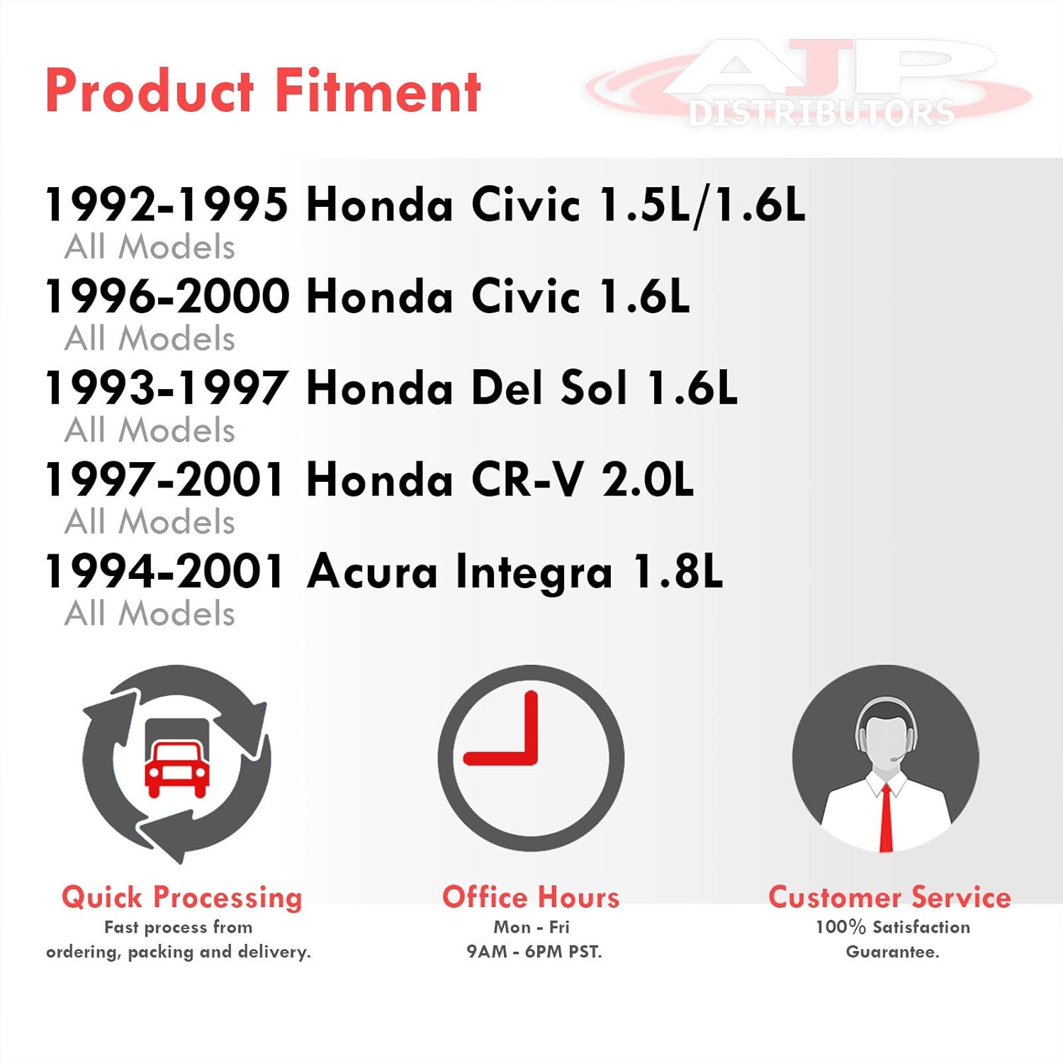 AJP Distributors CompatibleRepuesto para Civic Eg Ek B & D Series D16 B16 B18 Billet Aluminio Motor Motor Torque Set