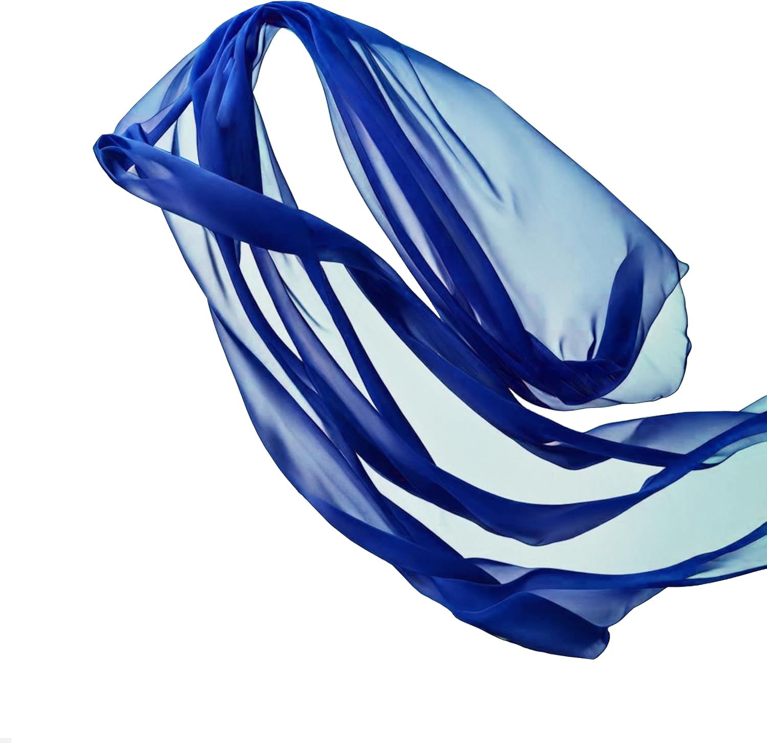 FabricLA Tela de gasa 100% poliéster, 5860 pulgadas de ancho, tela ligera de gasa, perfecta para lugares, bodas, tela de gasa por yarda, azul real,