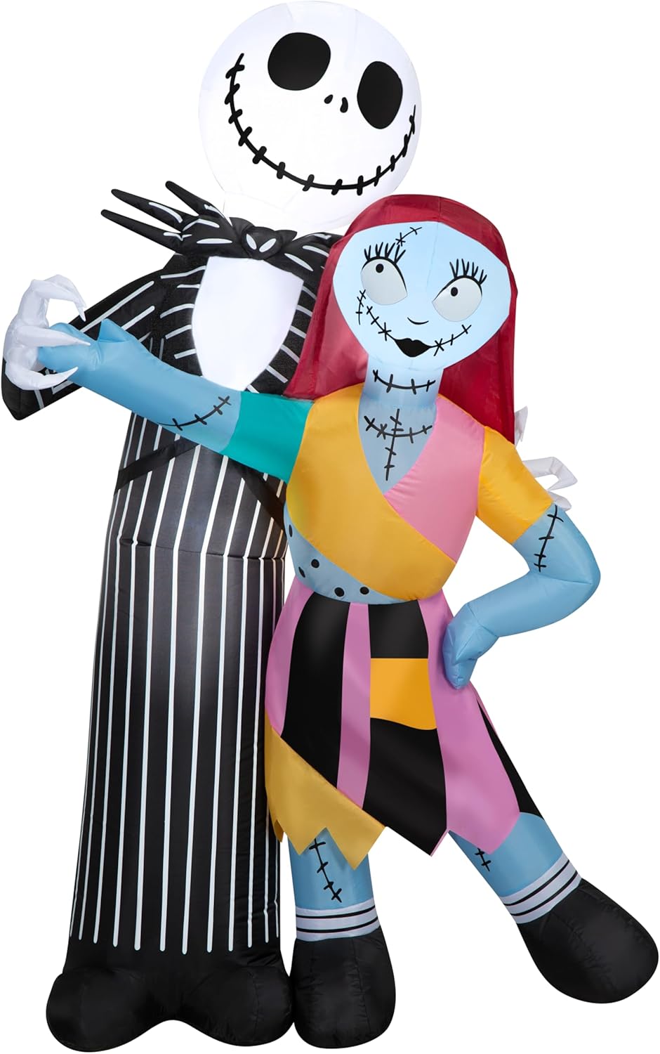 Gemmy Airblown – Gato inflable y escena de baile de Sally Disney, 6 pies de altura, multicolor