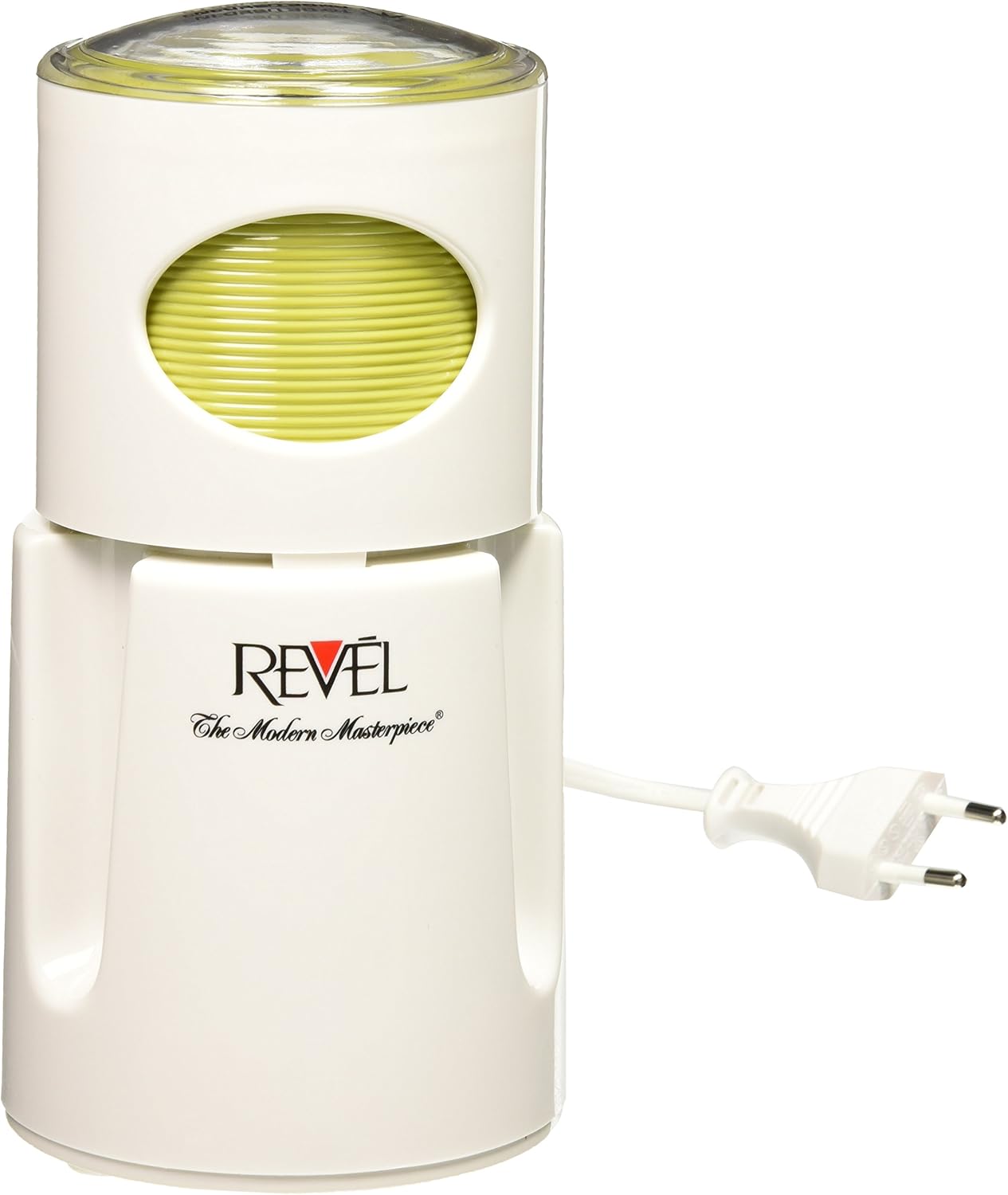 Revel Molinillo de especias de café blanco húmedo y seco, 220 voltios (no apto para cable de Estados Unidos), 4.5 x 4.5 x 8.5 pulgadas