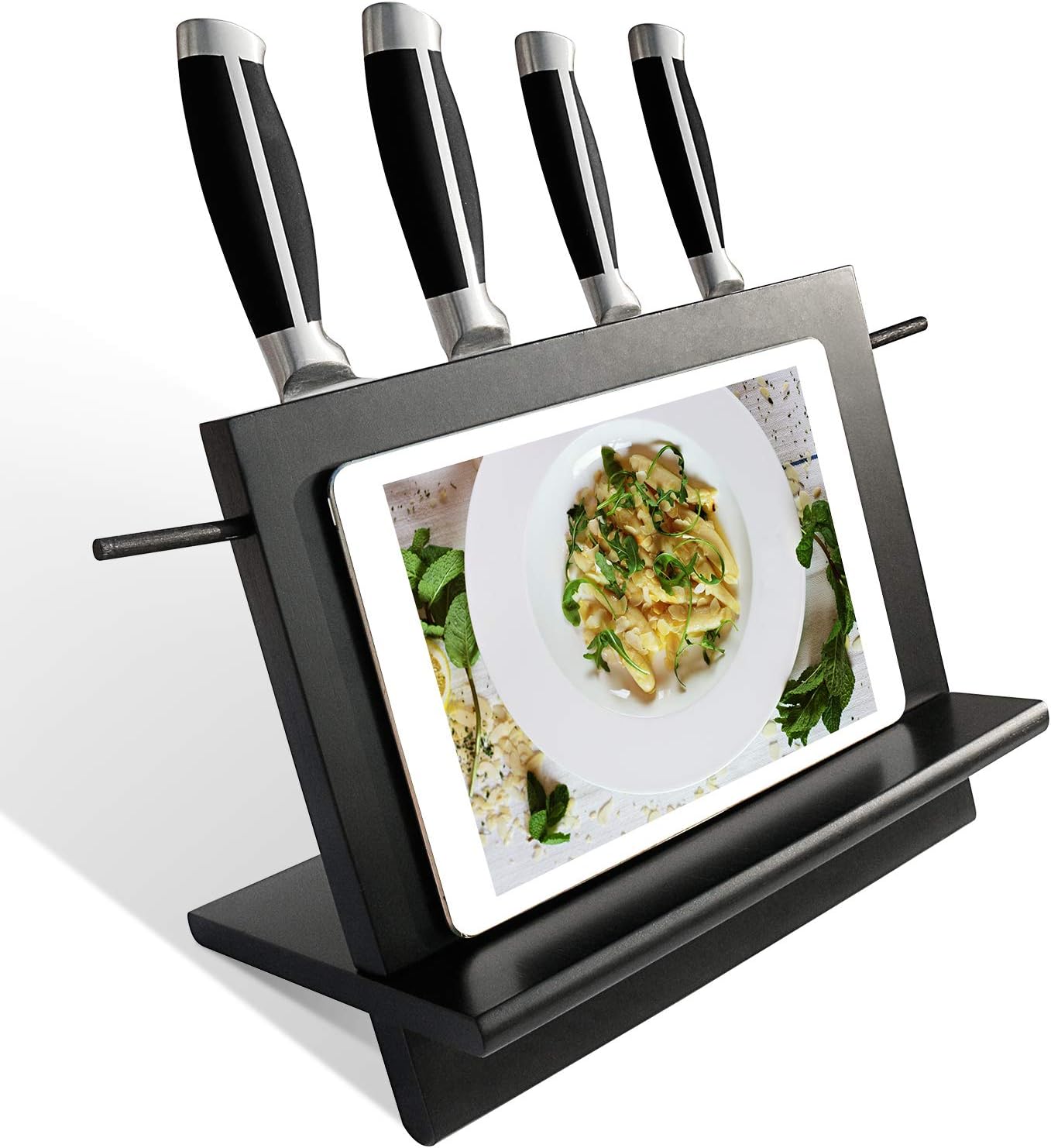 HOMEKOKO Bloque magnético para cuchillos, soporte magnético para cuchillos, estante para cuchillos con doble cara fuerte magnético para organizar y