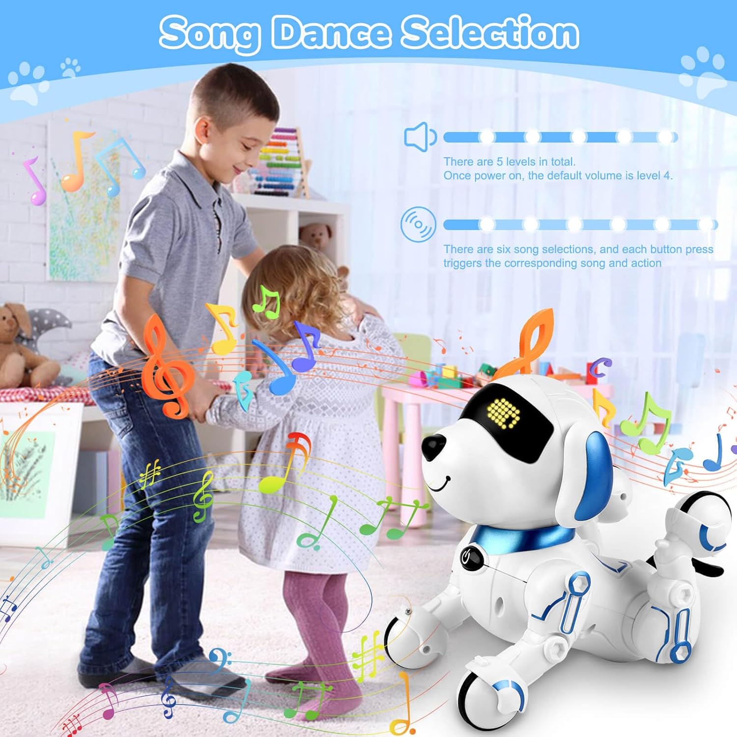 Juguetes robot para perros para niños de 8, 9, 10, 11, 12, perros con control remoto, perro robot para niños de 8 a 12 años, robot para mascotas,