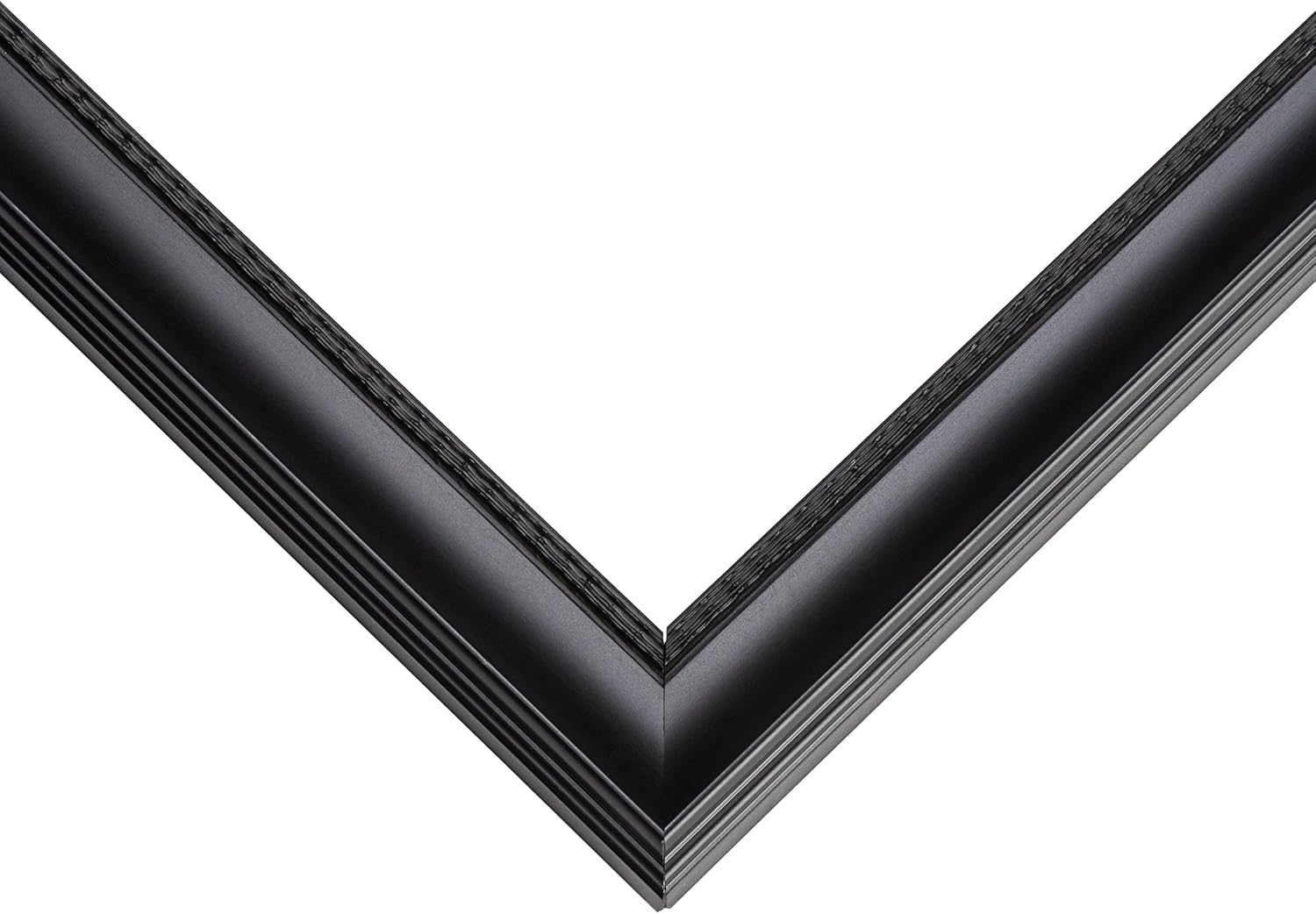 Marco de fotos negro de madera real de 16 x 27 pulgadas de ancho de 1.25 pulgadas  Profundidad del marco interior de 0.5 pulgadas  Marco de fotos