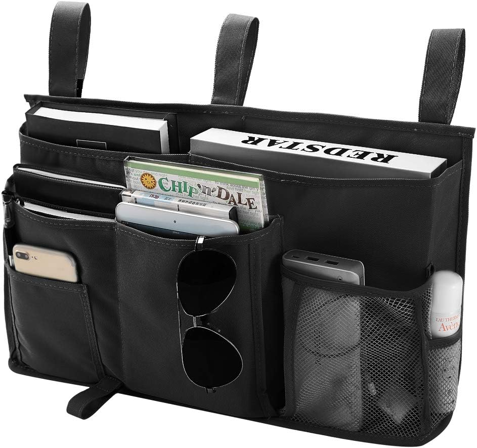 Bseash – Organizador colgante de 8 bolsillos de tela oxford 600D, bolsa de almacenamiento para literas y camas de hospital, dormitorios, barras de