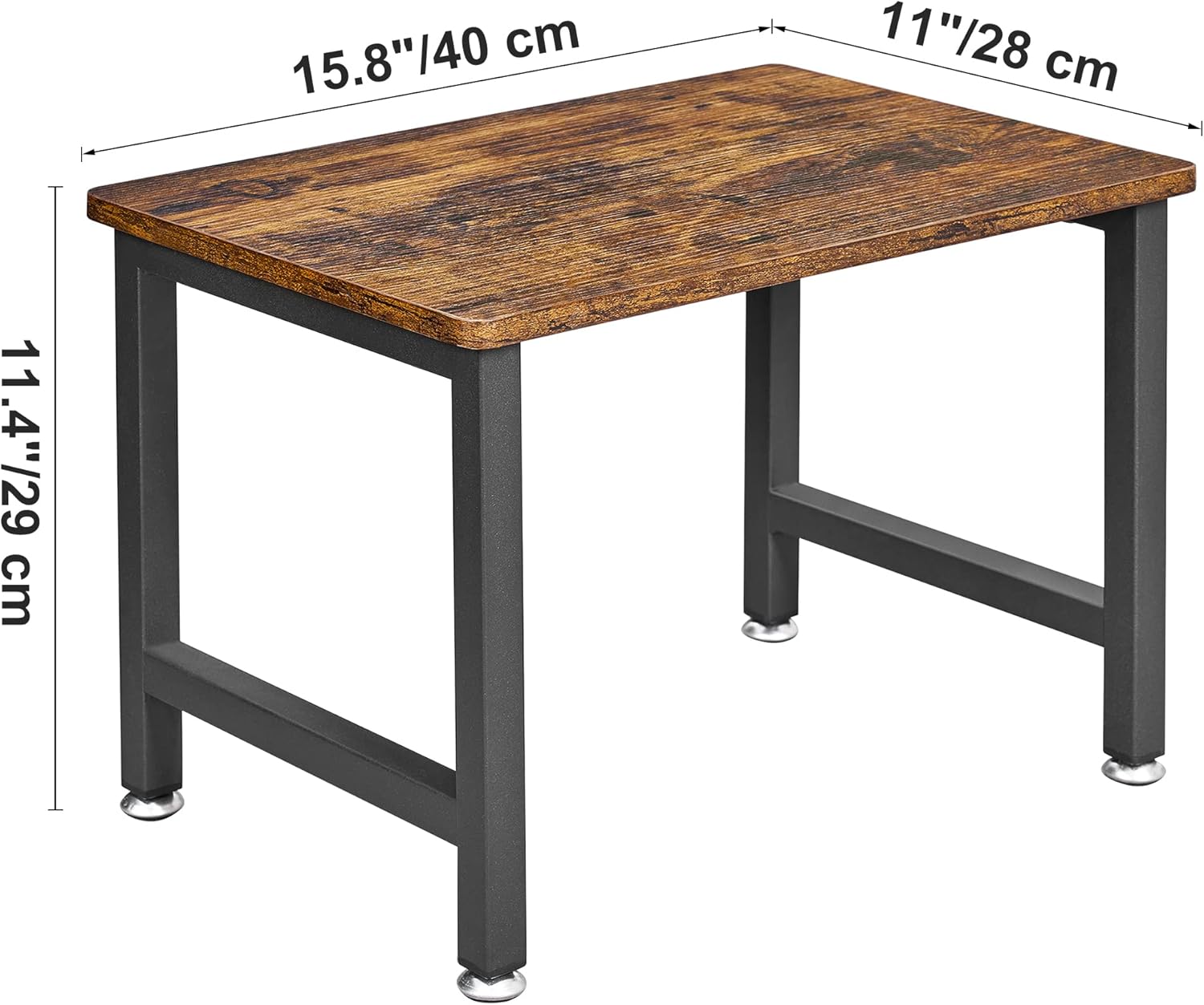 HOMCENES Soporte para impresora, estante de mesa para impresora industrial, carrito de impresora móvil de escritorio, estante de almacenamiento