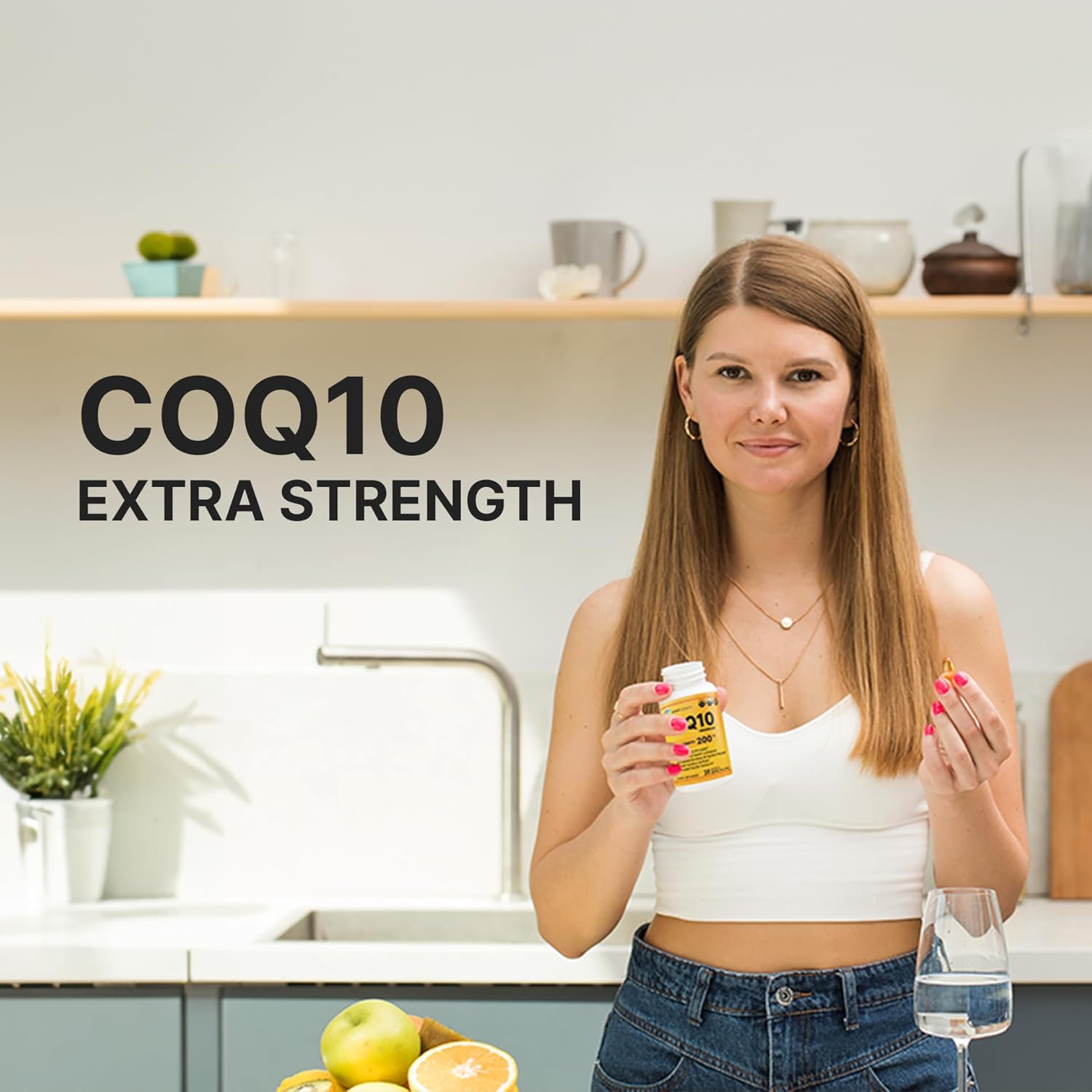 Rio CoQ10 Extra Strength 200mg – Coenzima Q10 – Suplemento antioxidante para la salud vascular y cardíaca y producción de energía – 30 cápsulas