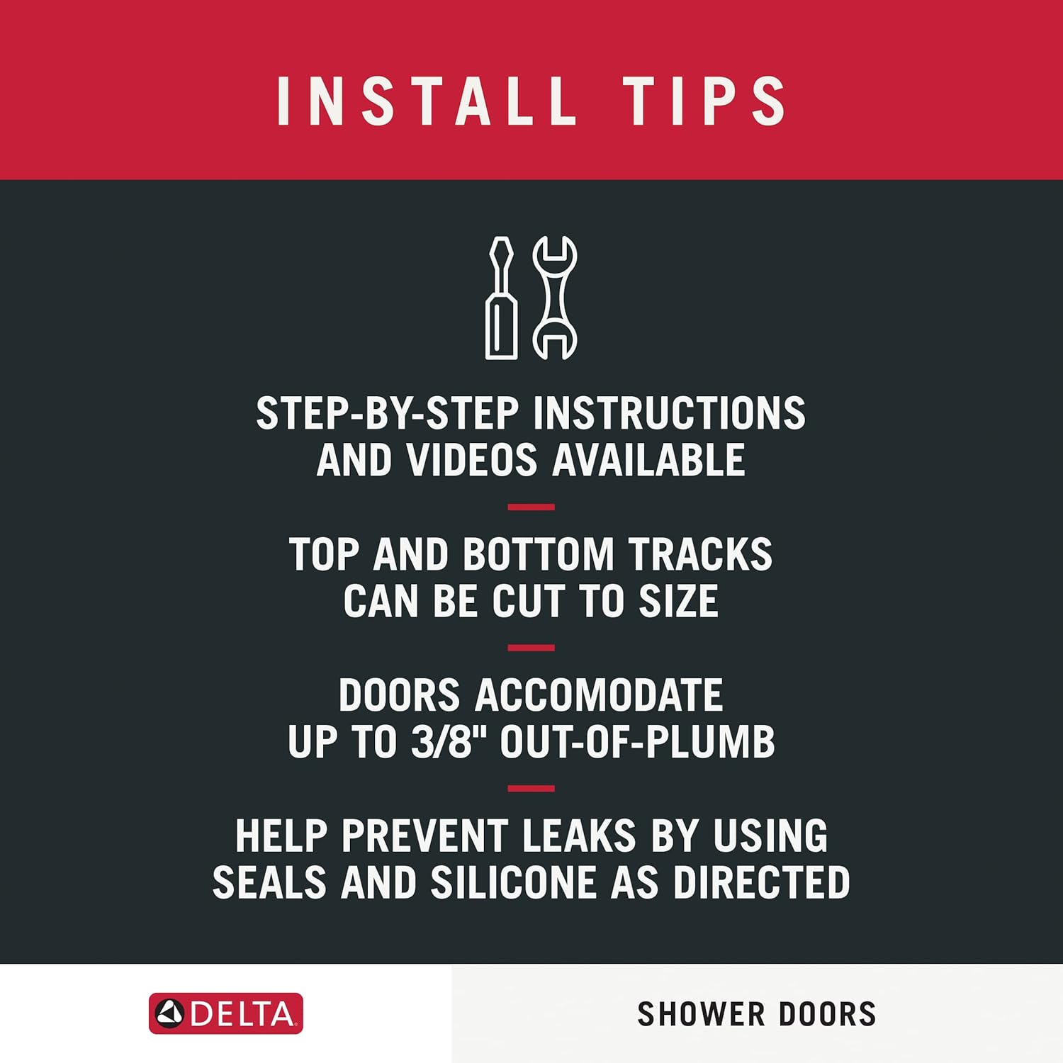 Delta Shower Doors – Puerta corrediza semi enmarcada clásica contemporánea para ducha