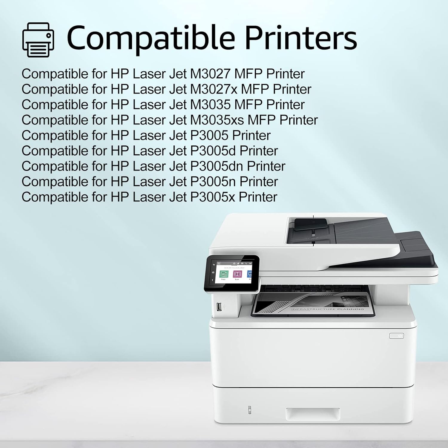 greencycle Cartucho de tóner compatible con HP 51A Q7551A Uso para Laserjet P3005 P3005D P3005N P3005DN P3005X M3035MFP M3035XS MFP M3027MFP