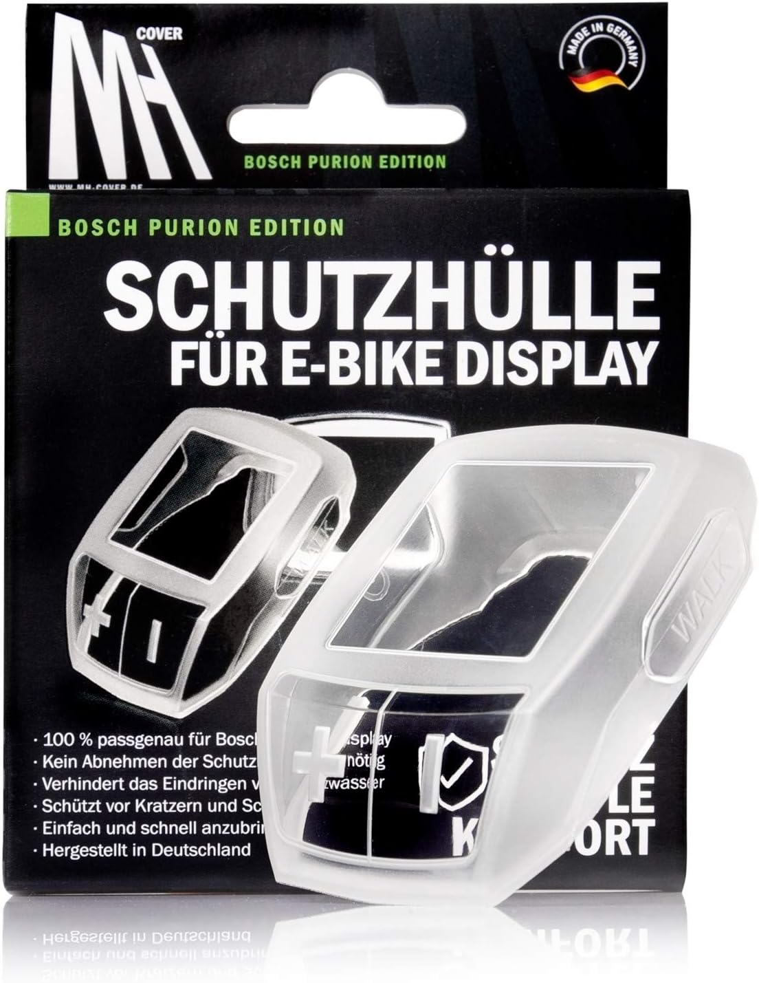 EBIKE – Funda unisex para exhibición, color morado, transparente, talla única