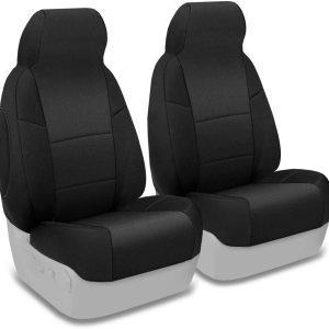 Coverking Funda de asiento de cubo de respaldo alto delantero 5050 para modelos seleccionados Mazda Miata – Neosupreme Solid (negro) Coverking Funda de asiento de cubo de respaldo alto delantero 5050 para modelos seleccionados Mazda Miata – Neosupreme Solid (negro)