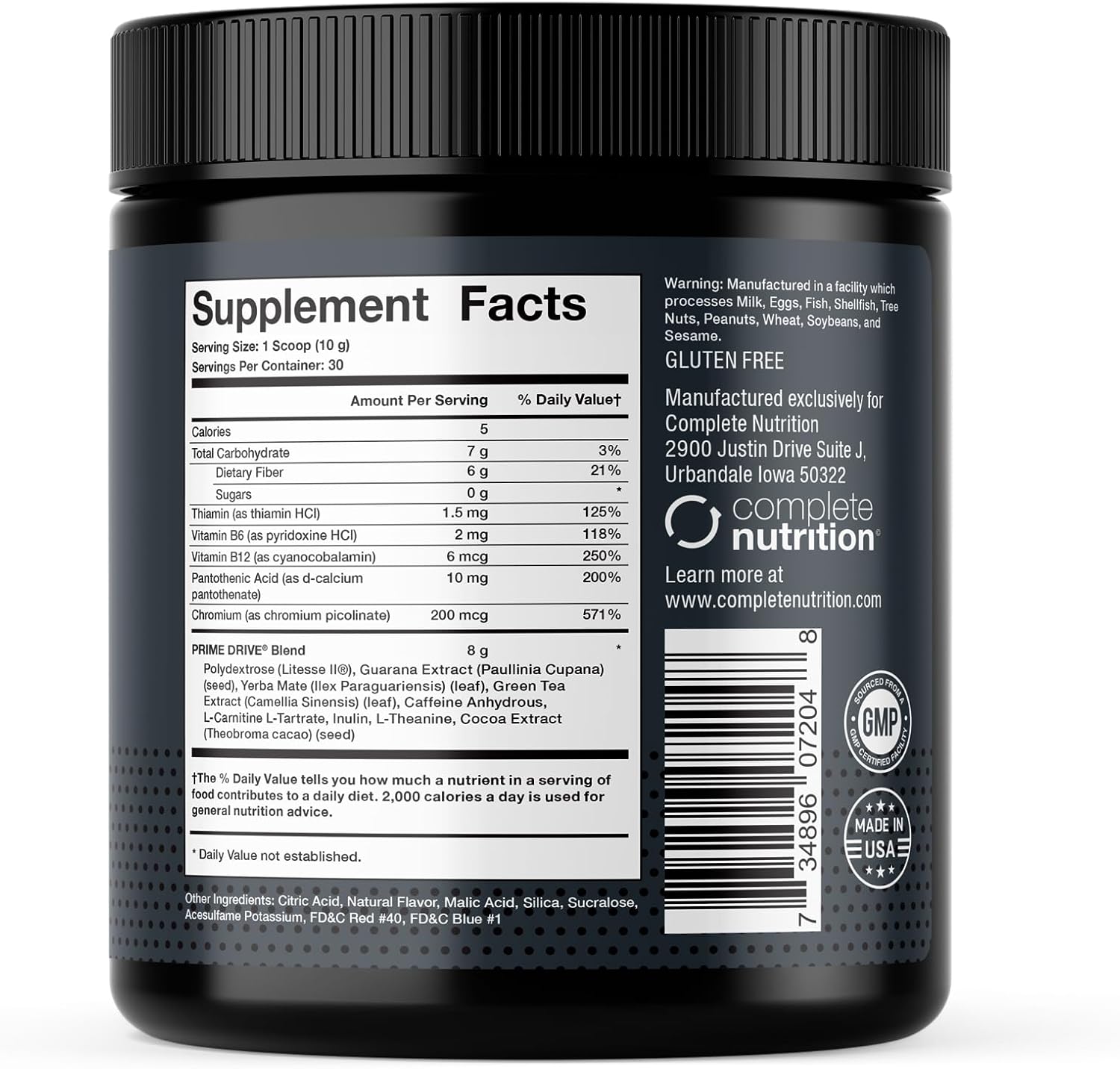 Complete Nutrition Prime Drive Cherry Acai – Bebida energética en polvo