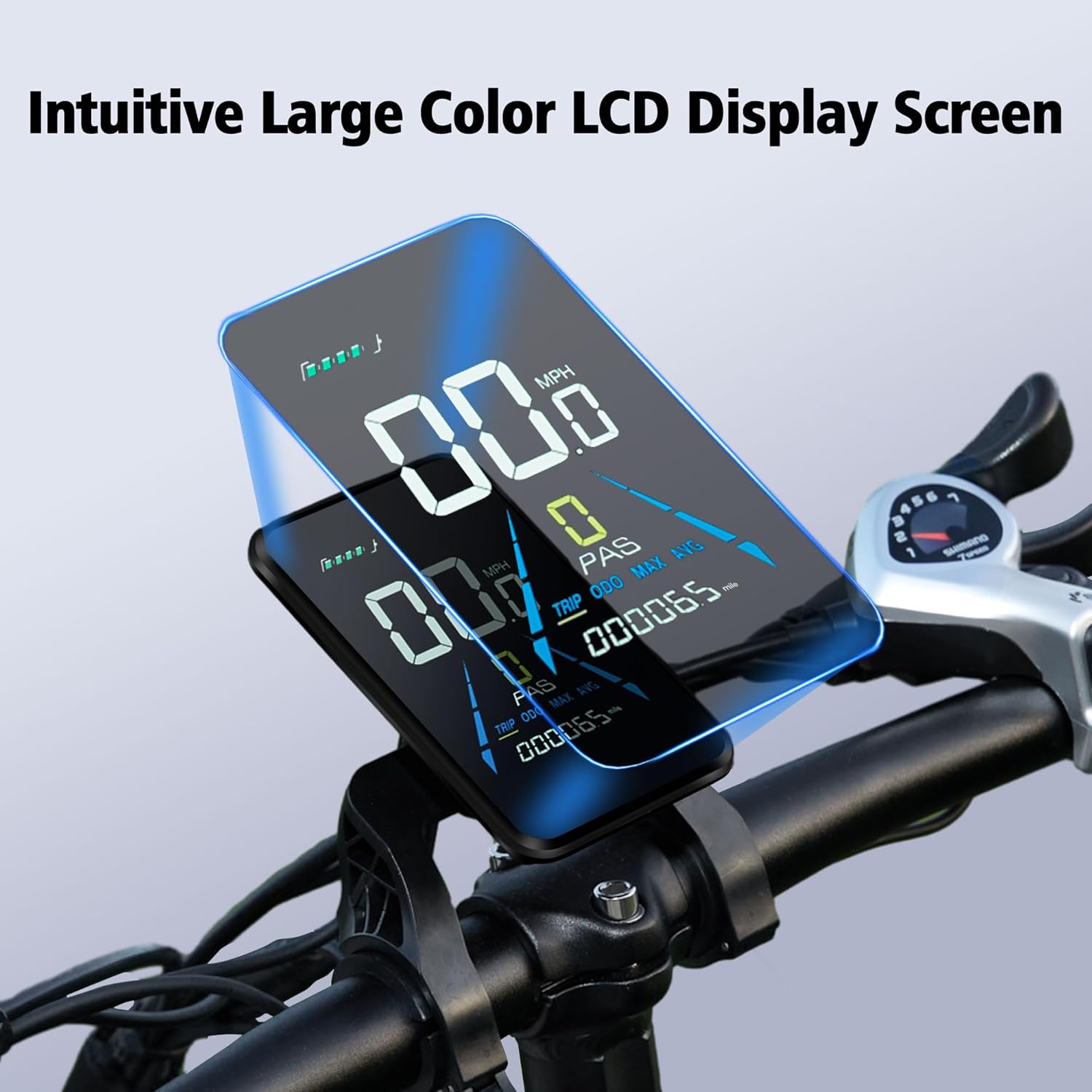 Bicicleta eléctrica para adultos, bicicletas eléctricas de 20 pulgadas x 4 con motor sin escobillas de pico de 1000 W, batería extraíble de 48 V y