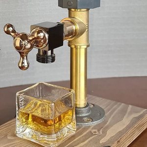 Dispensador de alcohol, dispensador de botellas de licor, diseño único de madera con soporte en forma de grifo, accesorios de alcohol, regalo ideal Dispensador de alcohol, dispensador de botellas de licor, diseño único de madera con soporte en forma de grifo, accesorios de alcohol, regalo ideal