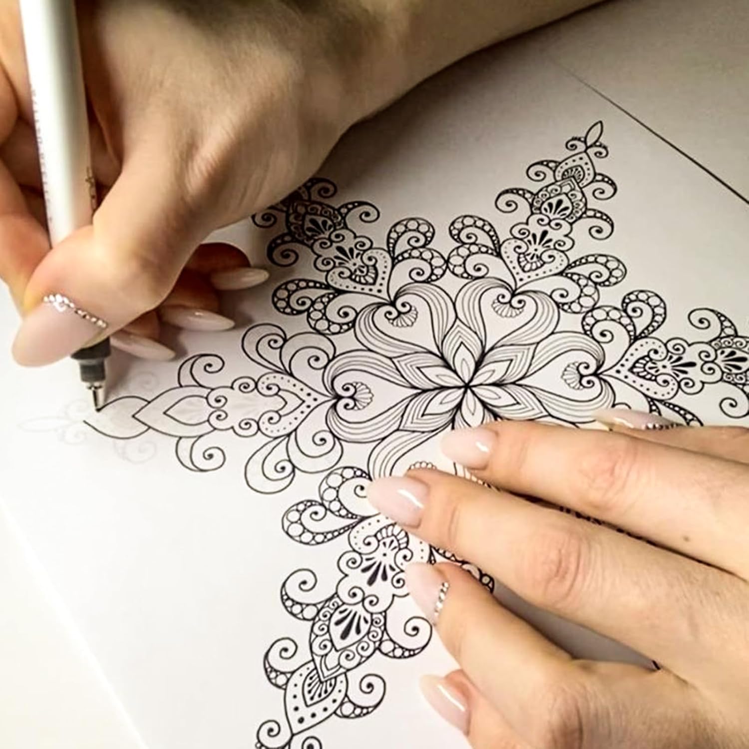 Papel de transferencia de tatuajes, 100 piezas de papel de plantilla de tatuaje para tatuajes, papel de transferencia de plantilla de 4 capas,