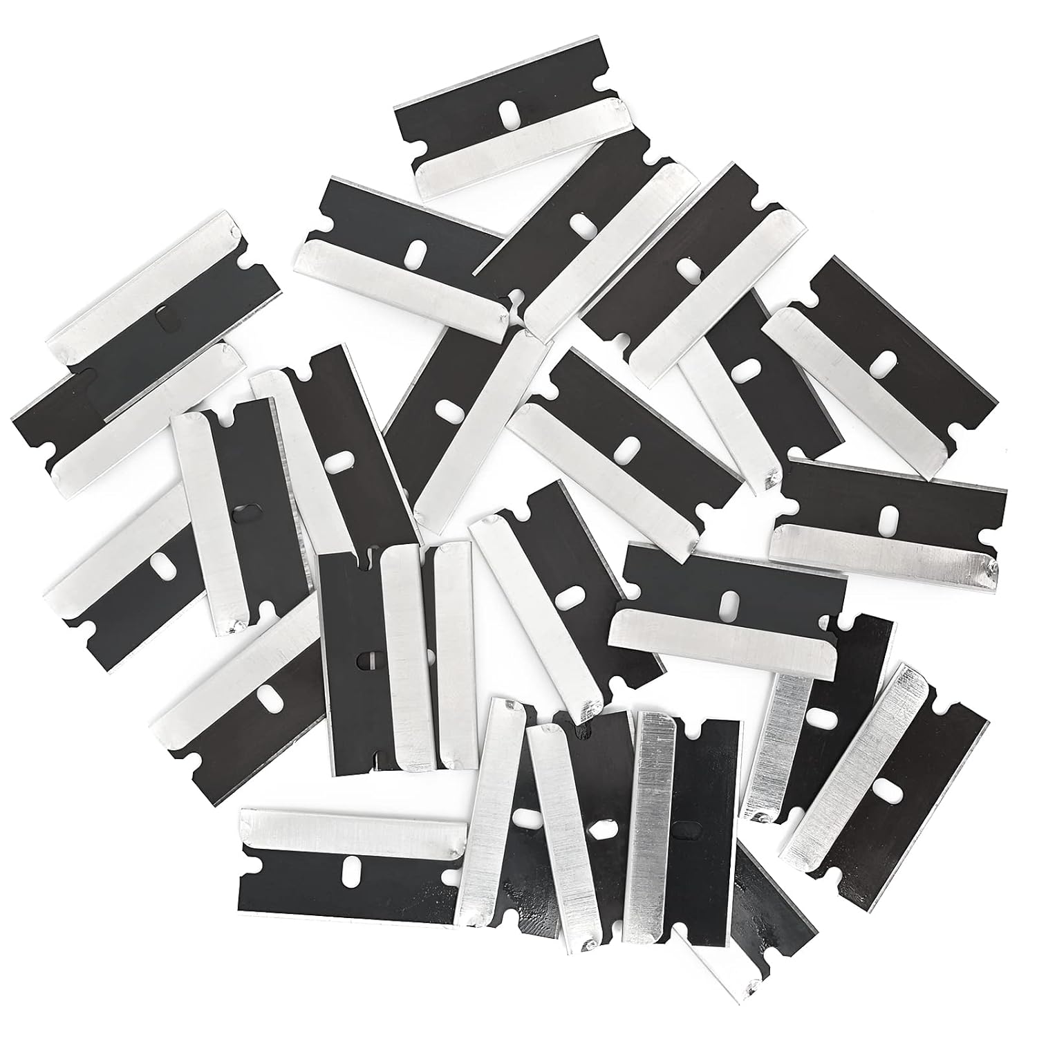 EHDIS 100 cuchillas de afeitar de acero al carbono de un solo filo para herramienta raspadora estándar, cuchillas de afeitar industriales de borde