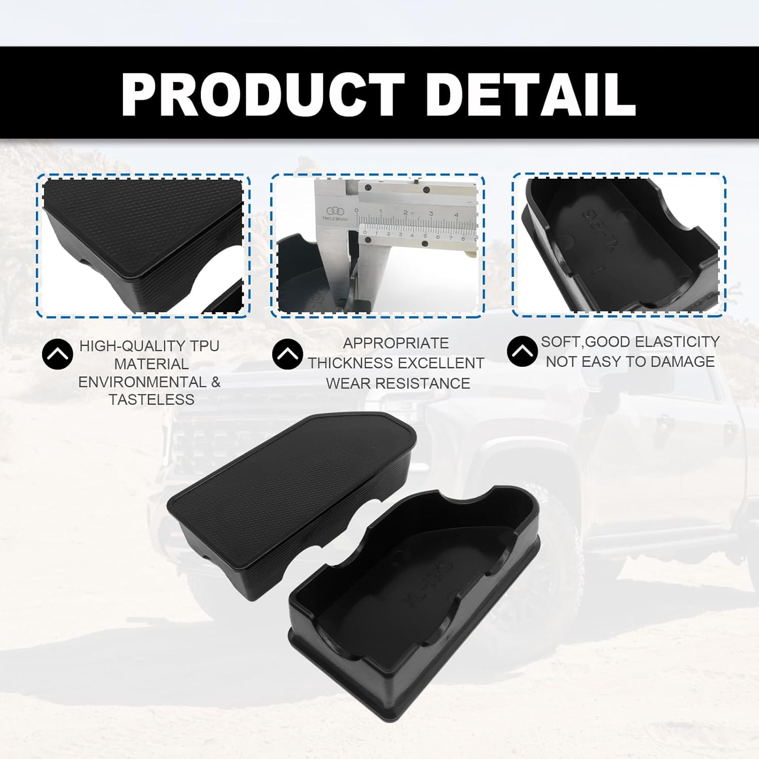 2 fundas de bolsillo para riel de cama compatibles con GMC Sierra 1500Chevy Silverado 1500 2019-2023 2024 y SilveradoSierra 25003500HD 2020-2024