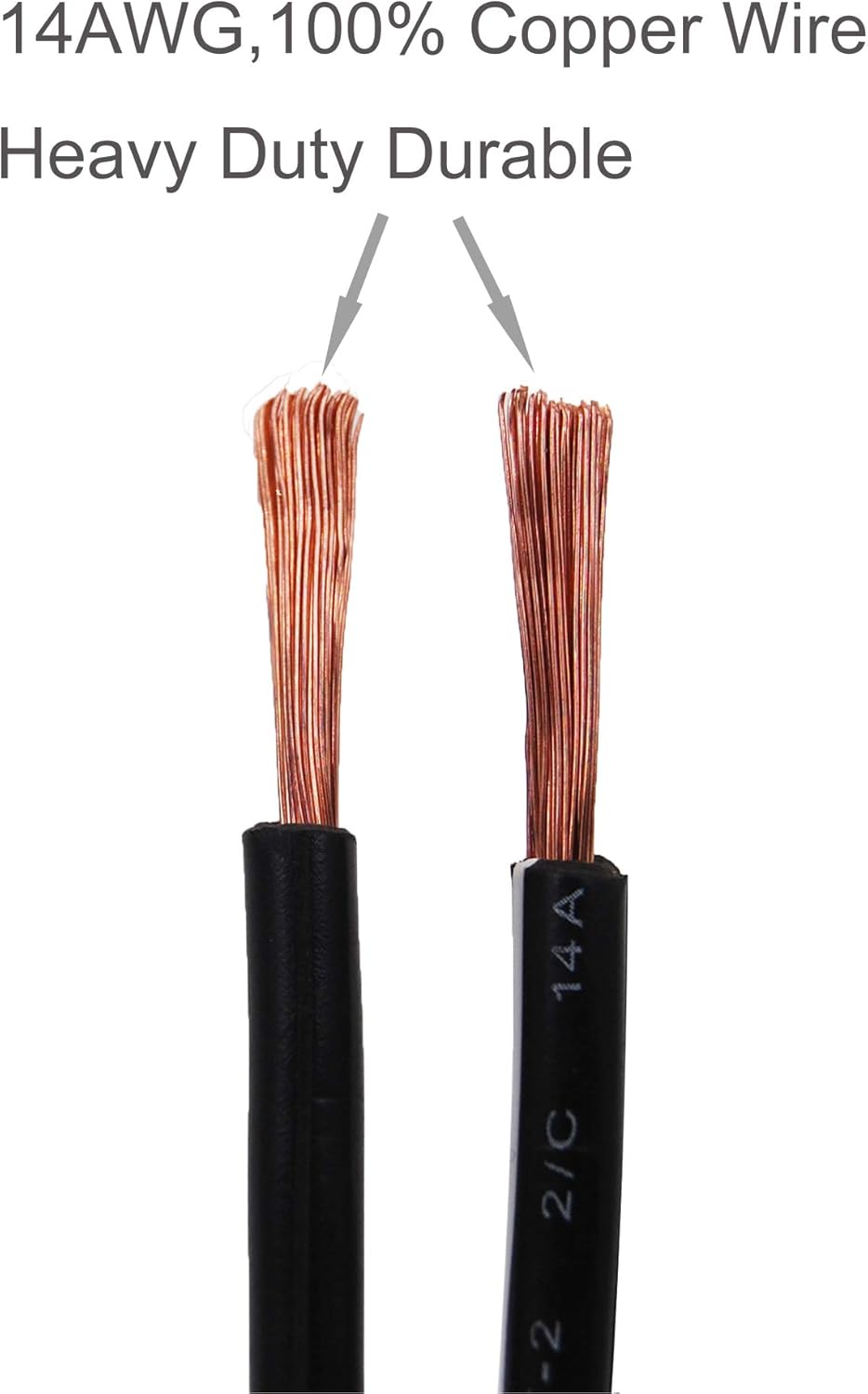 SCCKE Enchufe para encendedor de cigarrillos de 6.5 pies, 14 AWG y 12 V, cable de carga de liberación rápida SAE con fusible de 20 A y luz LED