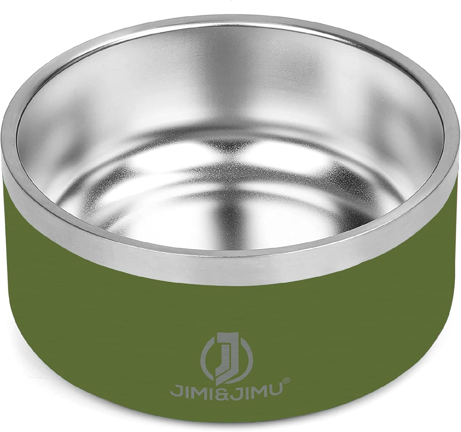 Jimi&Jimu Cuencos de acero inoxidable para perros  Tazón grande para perros de 100 onzas para agua y alimentos  Tazón aislado de acero inoxidable de