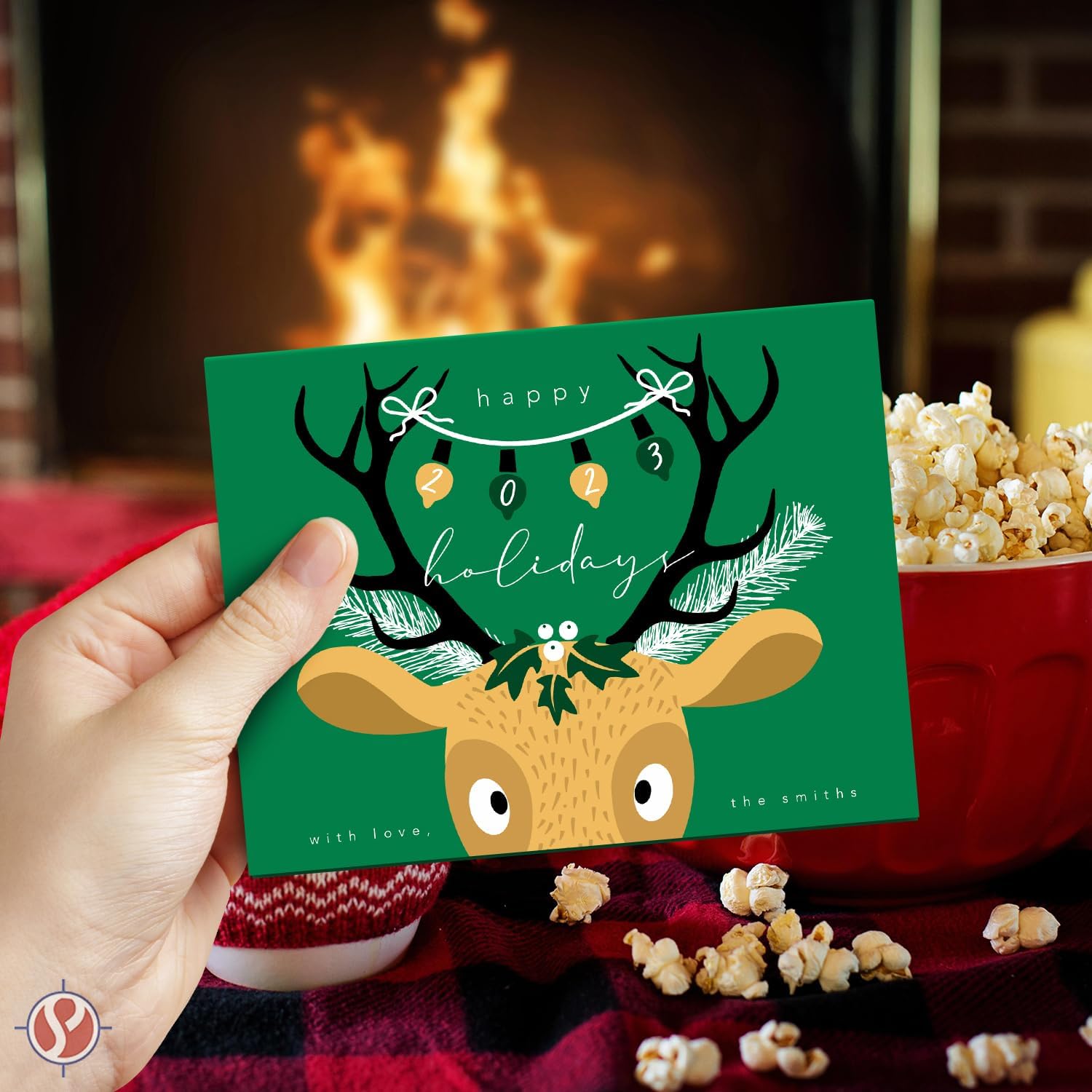 Tarjetas de felicitación A2 verdes en blanco con sobres verdes, ideales para saludos, invitaciones y tarjetas de agradecimiento de vacaciones,