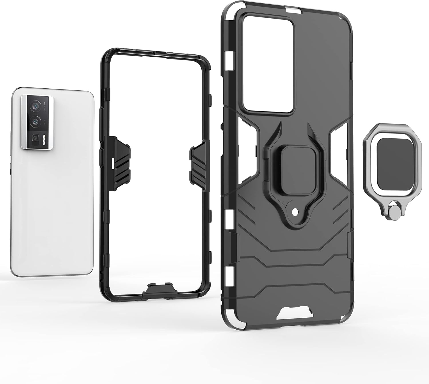 Funda para Xiaomi Poco F5 Pro 5G, soporte magnético para automóvil para Xiaomi Poco F5 Pro 5G 23013PC75G  Redmi K60 Pro 5G 22127RK46C  Redmi K60 5G