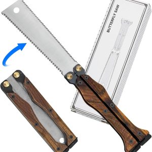 Loyala Sierra de mano de 5.9 pulgadas, mini sierra plegable japonesa, sierra para carpintería con doble borde SK85 para madera húmeda y seca, sierra Loyala Sierra de mano de 5.9 pulgadas, mini sierra plegable japonesa, sierra para carpintería con doble borde SK85 para madera húmeda y seca, sierra