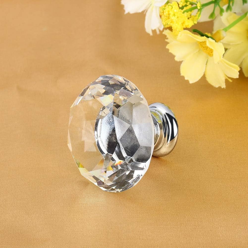 Fydun 8Pcs 40mm S Cabinet Knob Drawer Pull for Cupboard Kitchen and Bathroom Cabinets Home Accessories