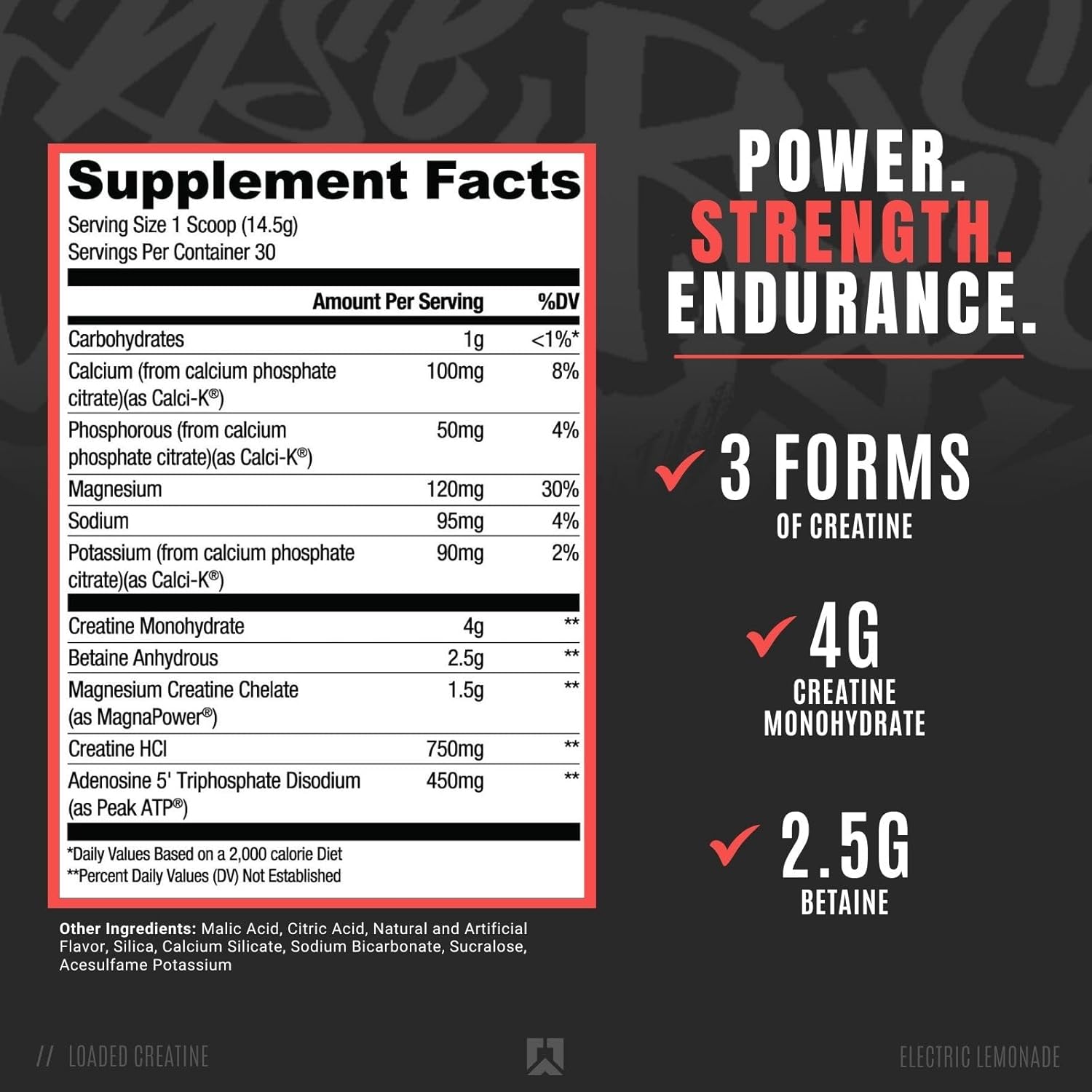 RYSE Up Supplements Element Series – Creatina cargada  Fórmula de construcción muscular  3 formas de creatina + electrolitos, betaína anhidra y ATP