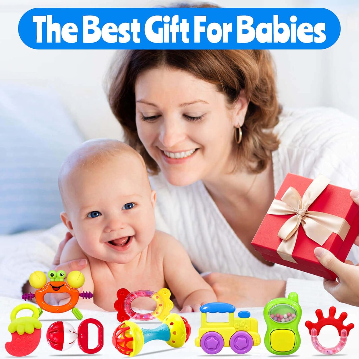 Sonajeros para bebés de 0 a 6 meses sonajeros para bebés de 0 a 6 meses Juguetes de sonajeros para bebés 0-3-6-12 meses Juguetes de sonajero para