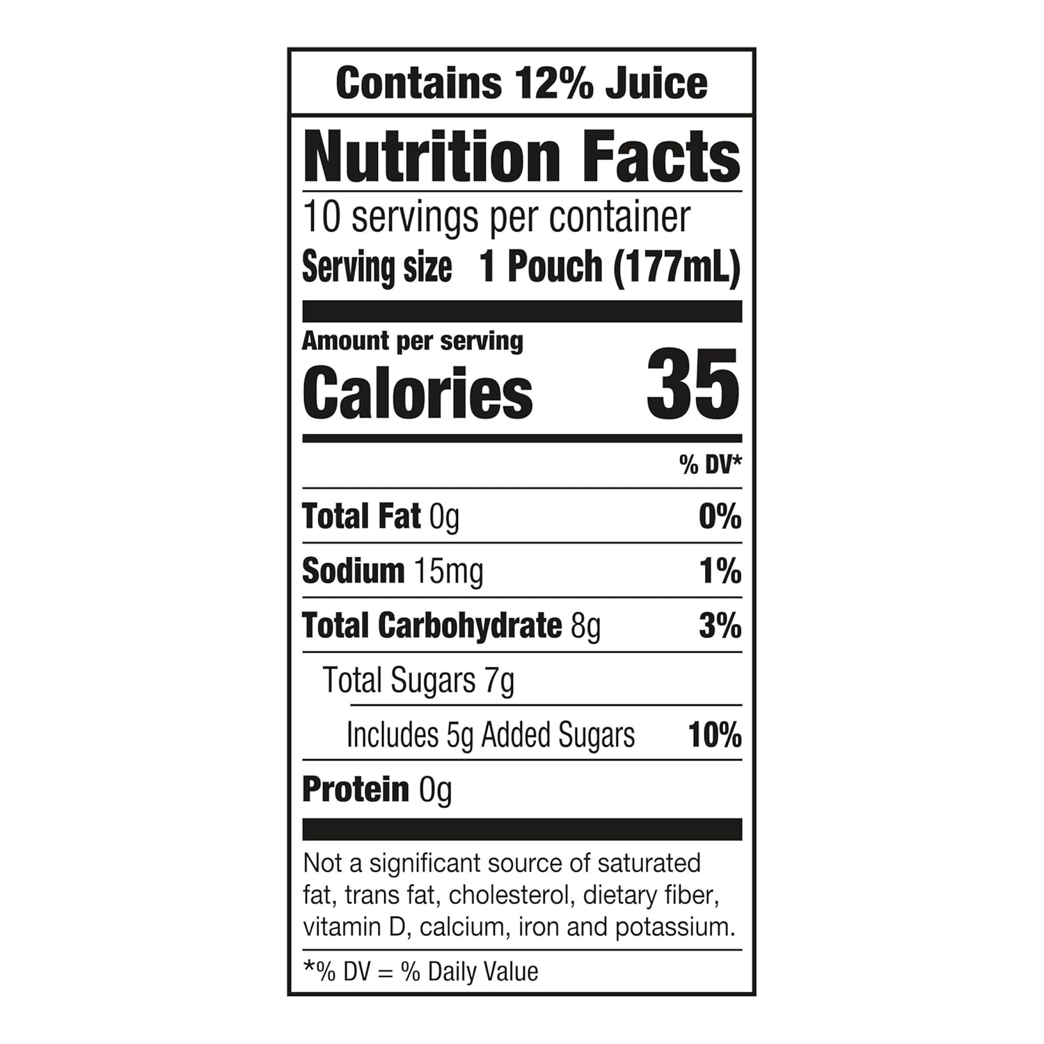 Capri Sun Wild Cherry – Mezcla de bebida de jugo para niños con sabor natural (caja de 10 unidades, bolsas de 6 onzas líquidas)