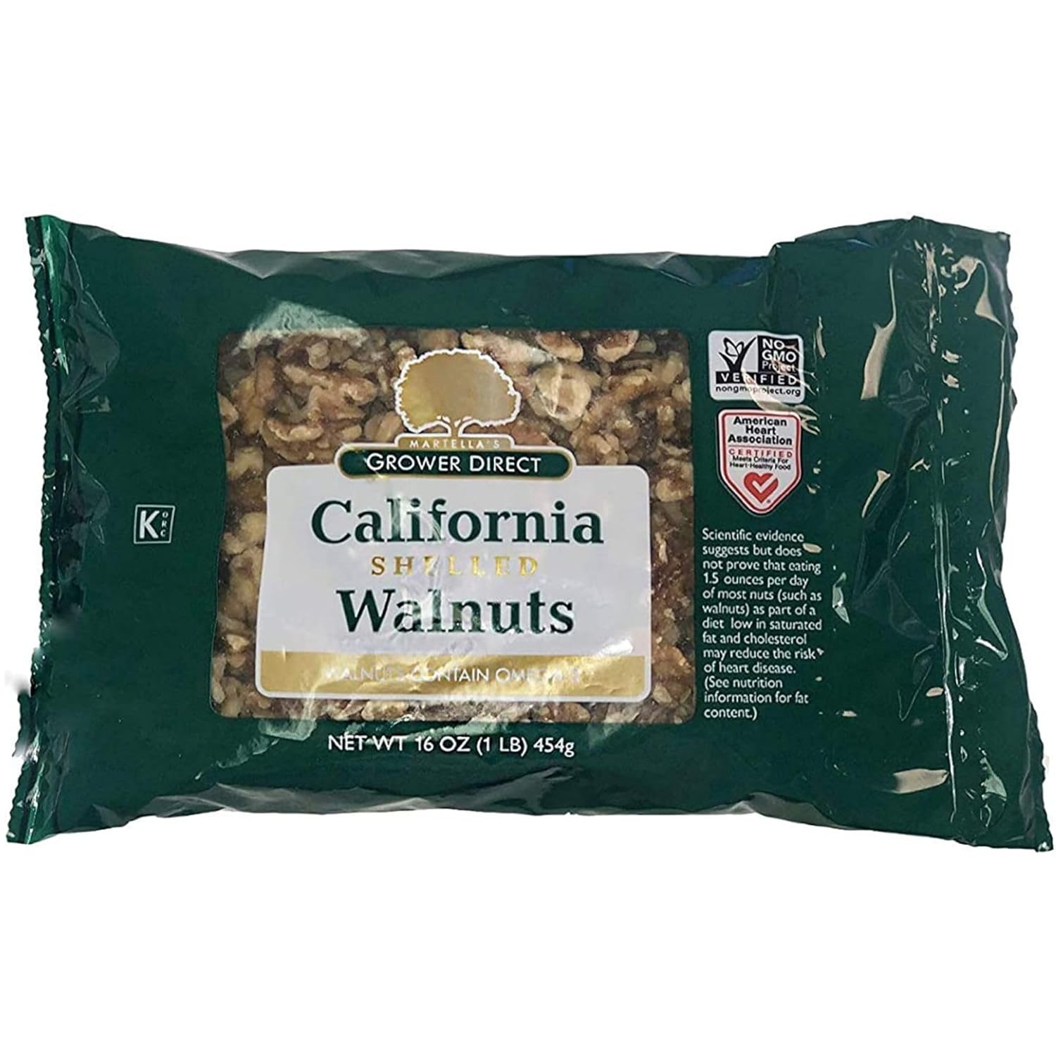 Growers Direct – Nueces naturales sin cáscara de California prémium – Snacks saludables – Nueces sin gluten – Omega 3 – Corazón saludable – Nueces –