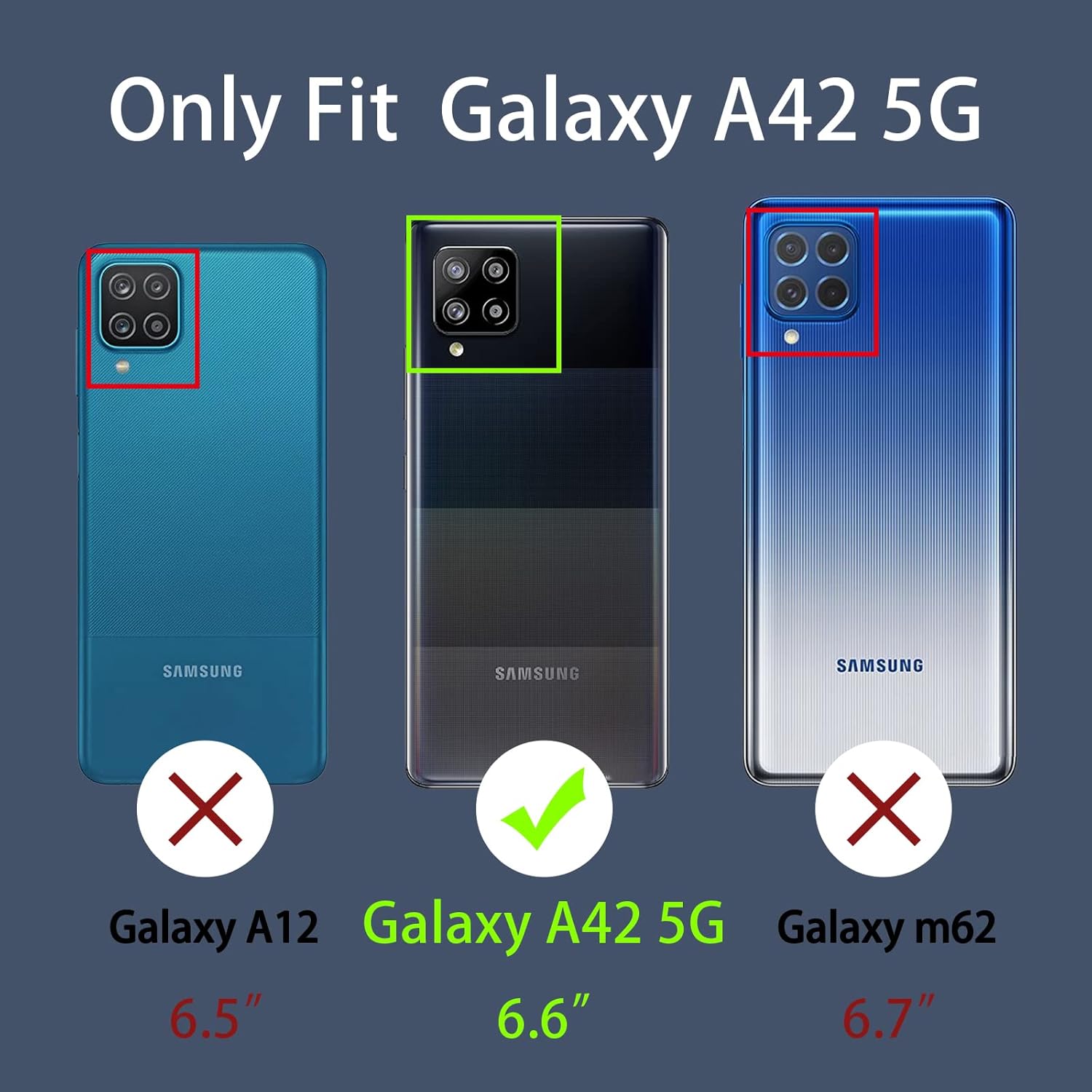 KuDiNi Funda para Galaxy A42, A42 Samsung para mujer, funda cuadrada a prueba de golpes, TPU retro, elegante, clásico, borde de lujo, protección