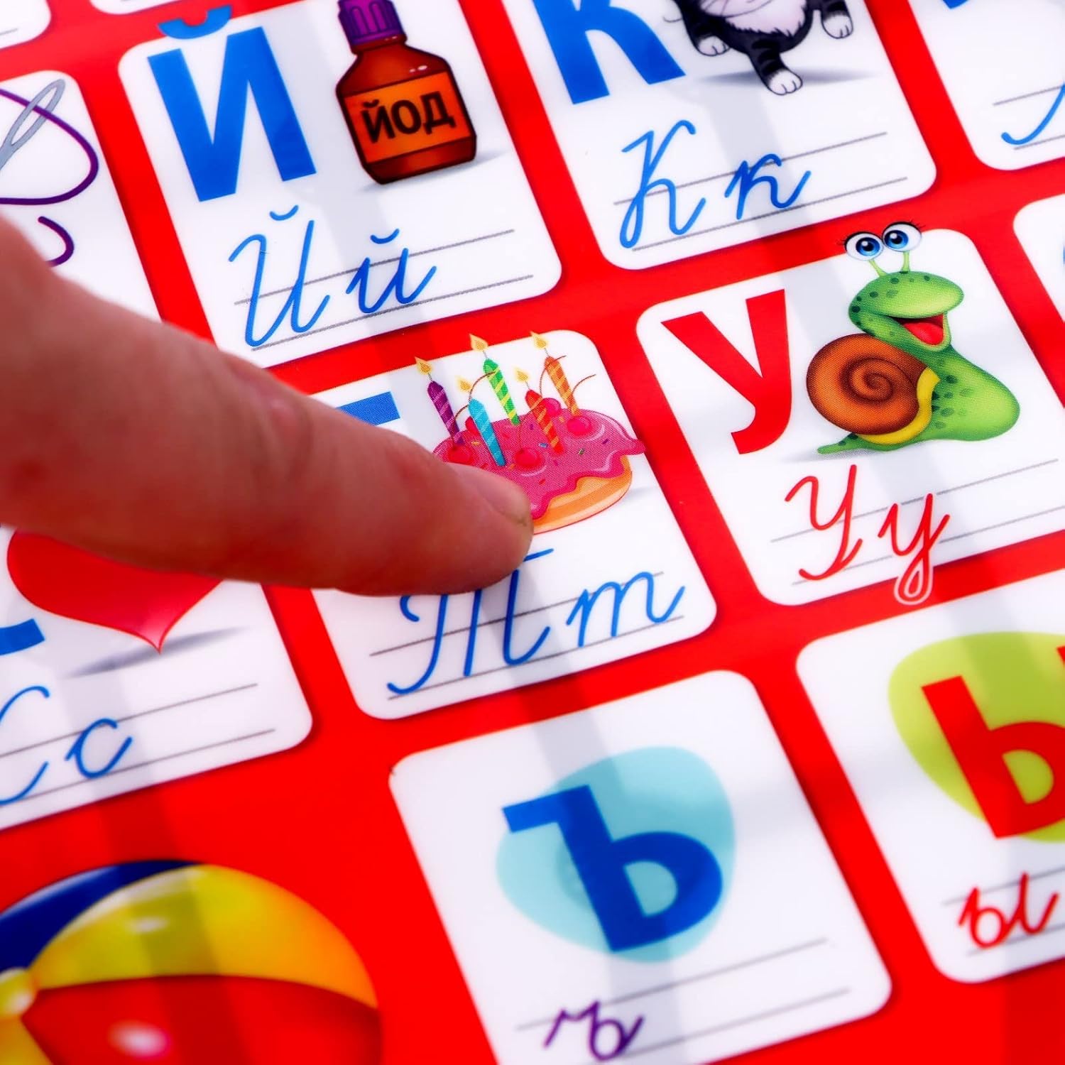 Póster del alfabeto inglés ruso – Juguetes rusos – Azbuka ruso – Aprender a hablar ruso ABC – Letras cirílicas – Aprender inglés para niños