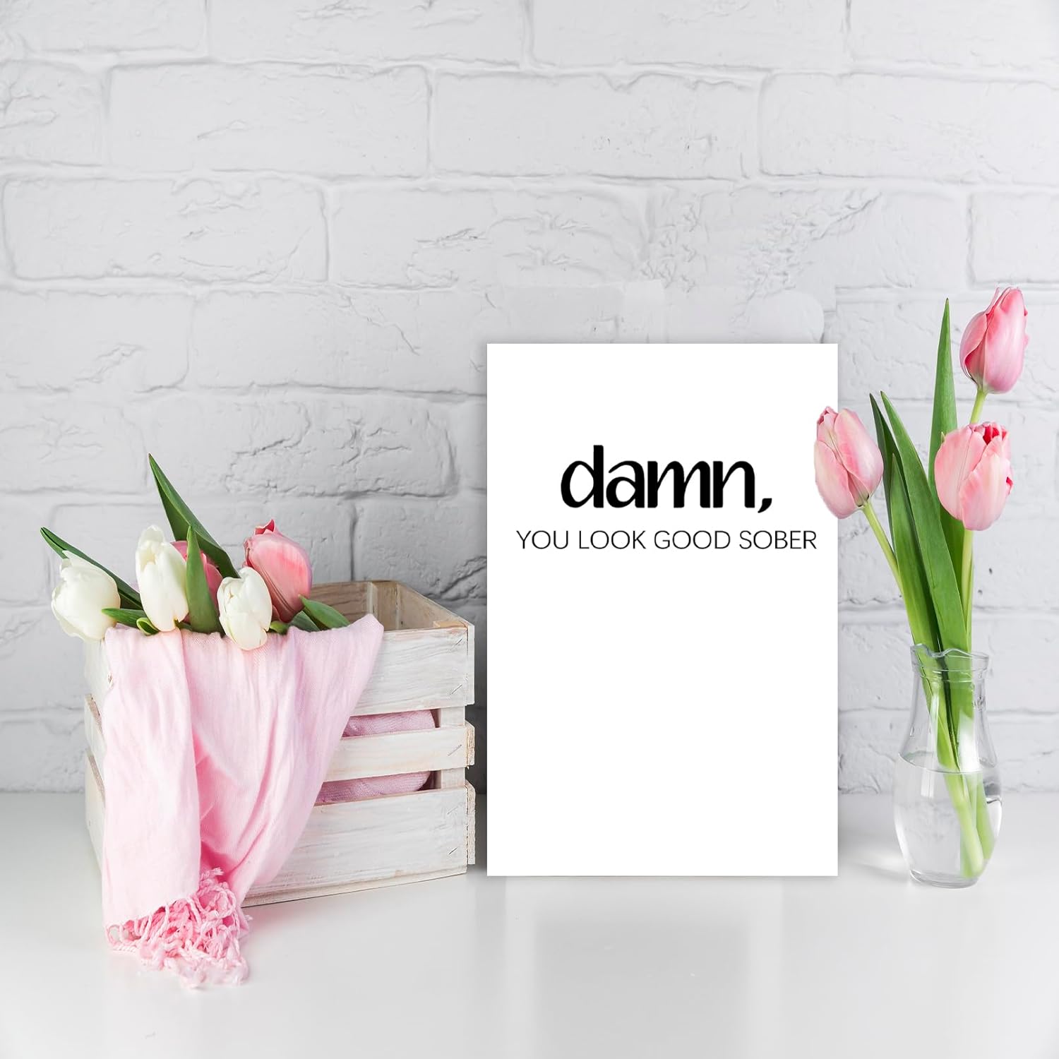 VvOoOvV Tarjeta de recuperación de sobriedad grosera para él y ella, divertidas tarjetas de aniversario sobrias para novias, novios, regalos de