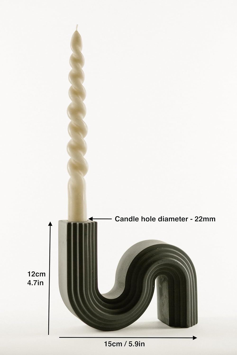 Moderno portavelas negro para decoración del hogar, se adapta a candelabros cónicos y trenzados, elegante centro de mesa para salas de estar y mesas