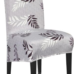 YYQS – Paquete de 4 fundas elásticas para sillas de comedor, extra grandes, extraíbles, lavables, suaves, de elastano, respaldo alto, fundas para YYQS – Paquete de 4 fundas elásticas para sillas de comedor, extra grandes, extraíbles, lavables, suaves, de elastano, respaldo alto, fundas para