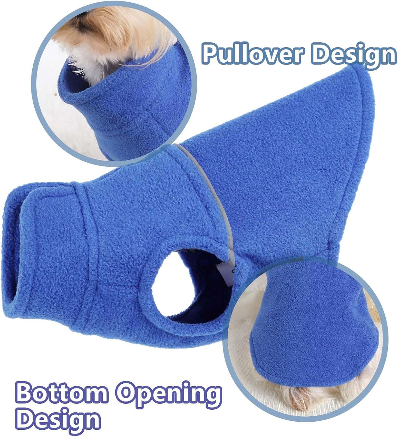 Suéter para perro, ropa para perros pequeños, suéter de forro polar para perros pequeños, suéter para perros pequeños, suéter para mascotas, suéter