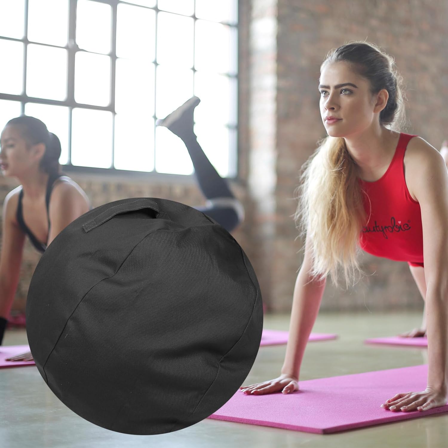 BESPORTBLE Cubierta de bola de equilibrio, cubierta de bola de ejercicio, cubierta de bola de entrenamiento lavable, protector de pelota