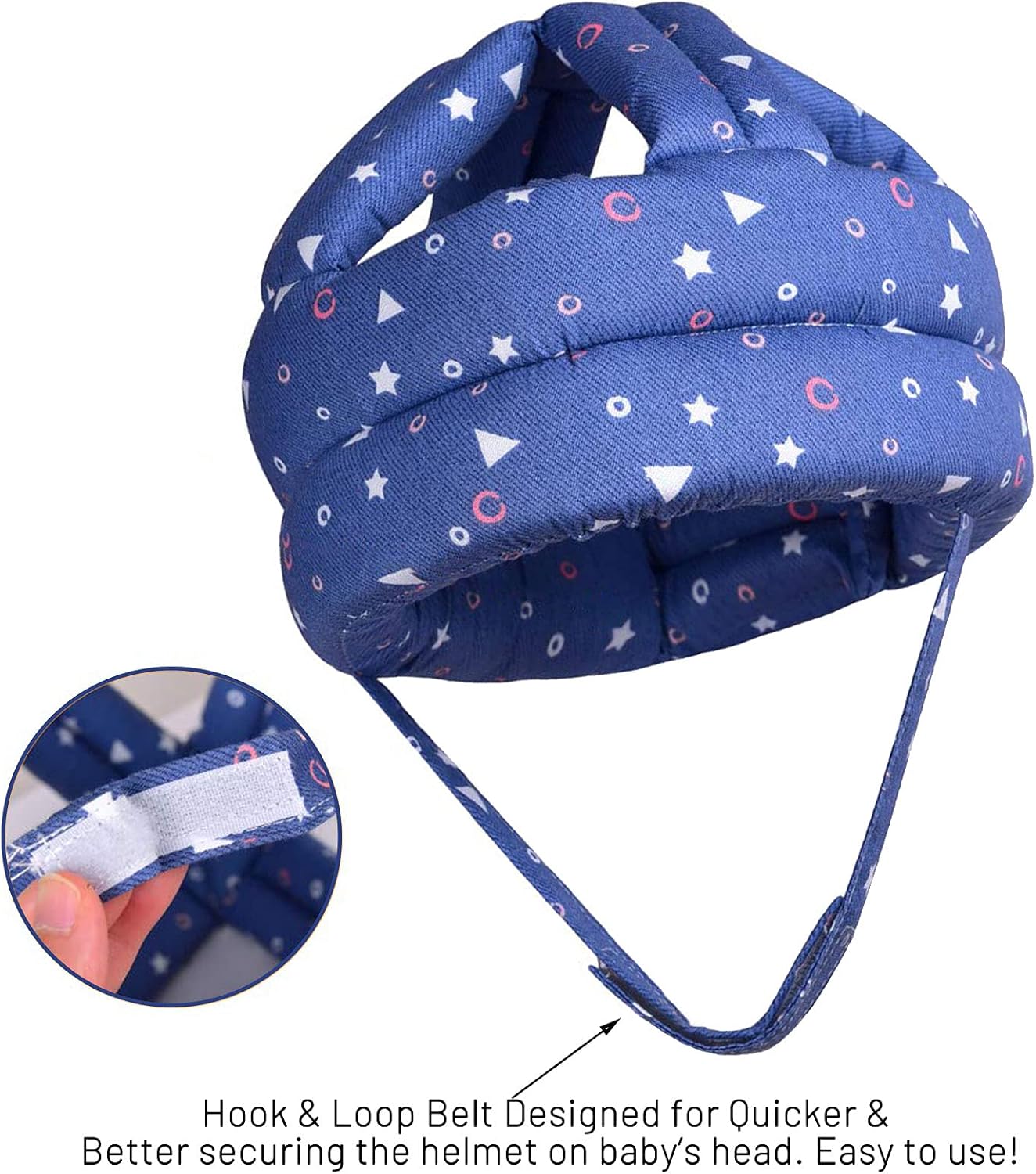 Casco de bebé para gatear caminar cojín suave sin golpes