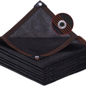 Paño de sombra negro con bloqueo solar, red de sombra resistente de 20 pines, vela transpirable, red de sombra de protección contra el calor, tela Paño de sombra negro con bloqueo solar, red de sombra resistente de 20 pines, vela transpirable, red de sombra de protección contra el calor, tela