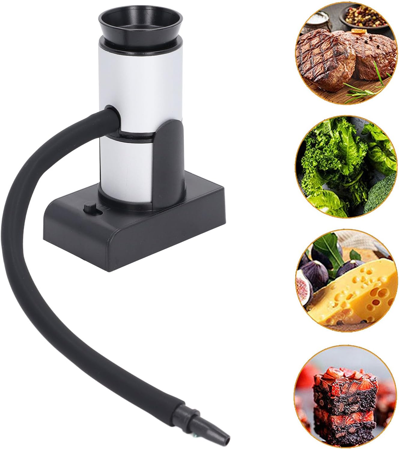 Infusor portátil del humo, ahumador al aire libre compacto de la comida del sabor del humo para los mariscos para la gastronomía molecular