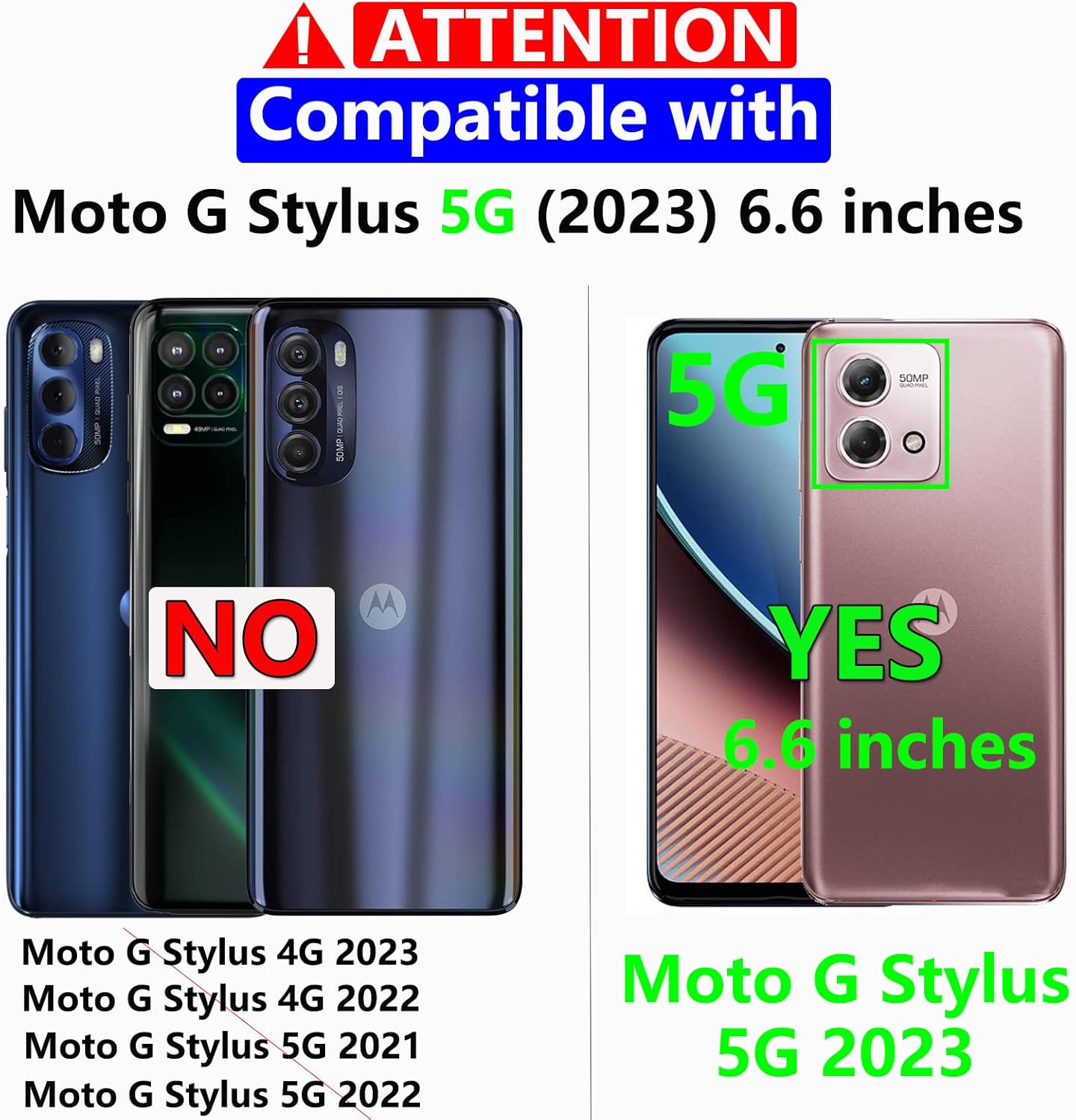 Warsia Funda para Moto G Stylus 5G 2023, con protector de pantalla, probada contra caídas de grado militar, funda protectora resistente a prueba de