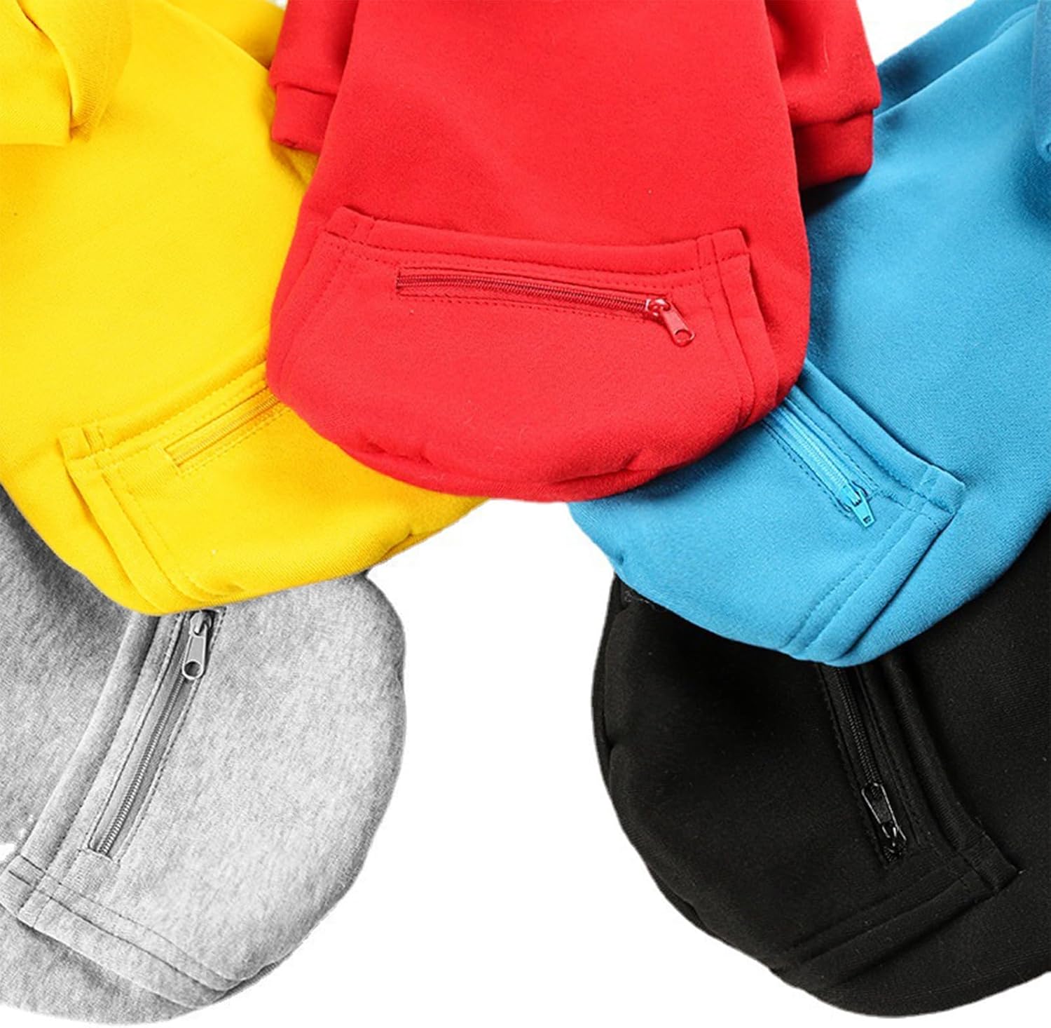 Jecikelon Sudadera con capucha para perro de invierno con bolsillos, ropa cálida para perros pequeños, abrigo de chihuahua, ropa de cachorro y gato