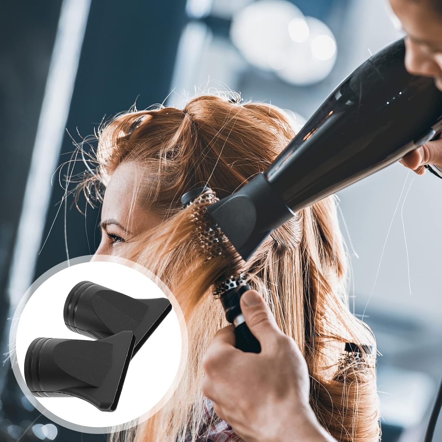 2 piezas de accesorios para secador de pelo, no universal, profesional, de plástico, secador de pelo, accesorio para secador de pelo, boquilla de
