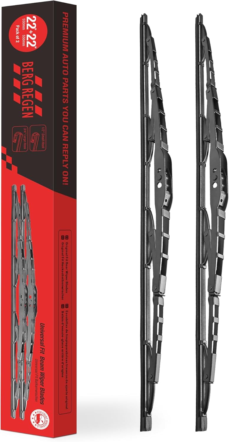Paquete de 2 limpiaparabrisas de repuesto de 22 pulgadas para Dodge Ram 1500250035004500 2018 2017 2016 2015 2014 2013 2012 2011 2010 2009-OEM de